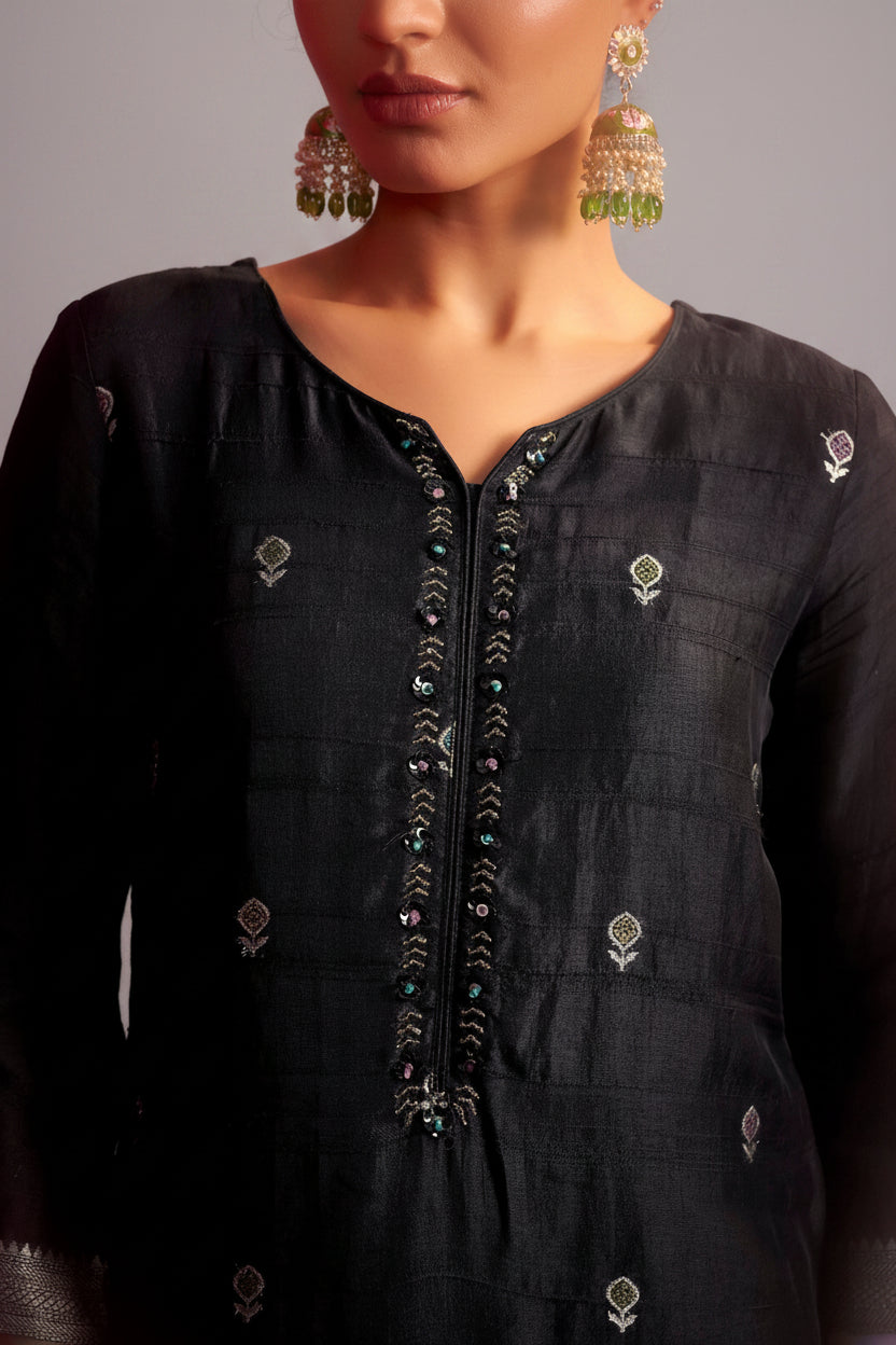 Bhagalpuri Silk Jacquard Set