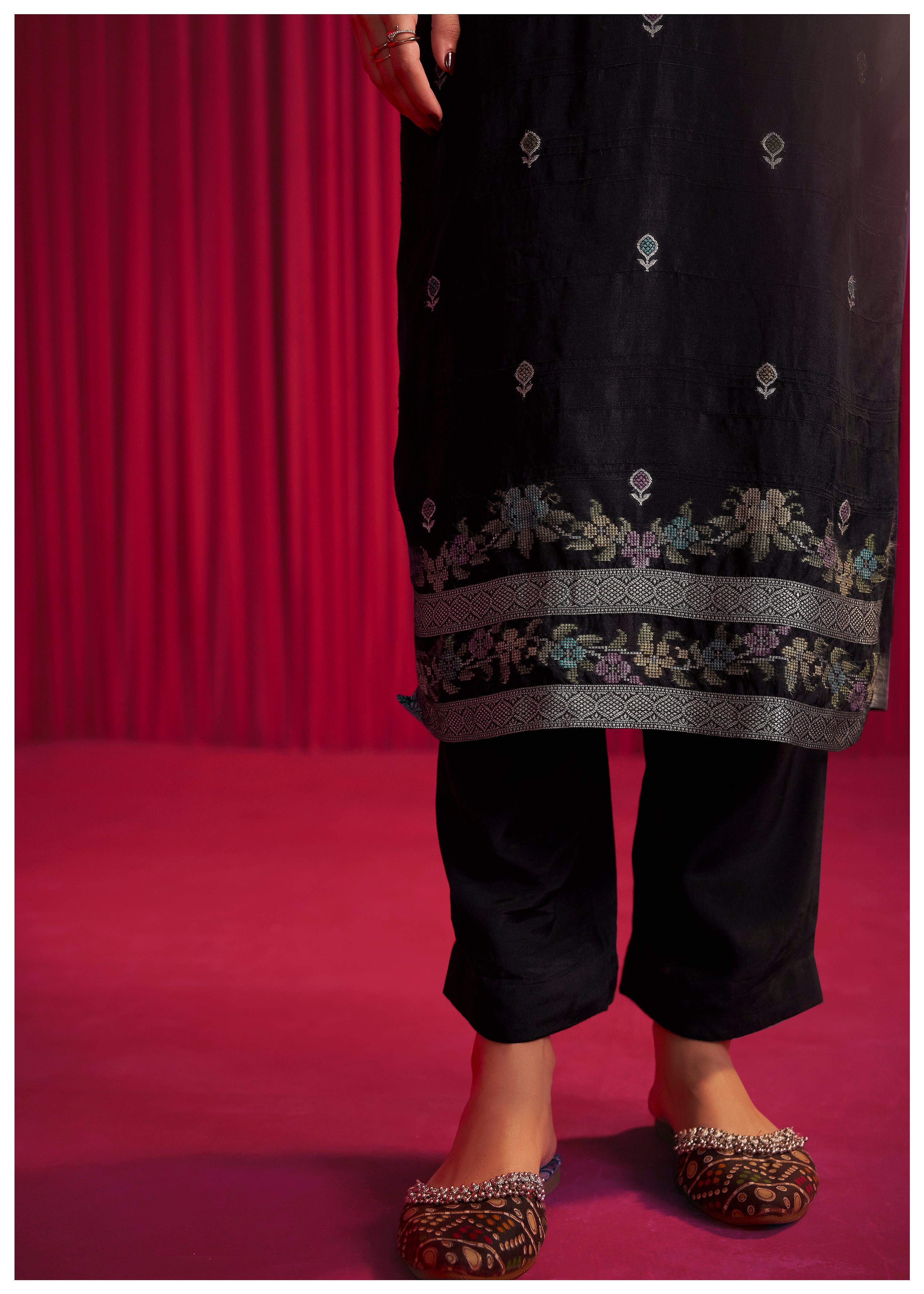 Bhagalpuri Silk Jacquard Set