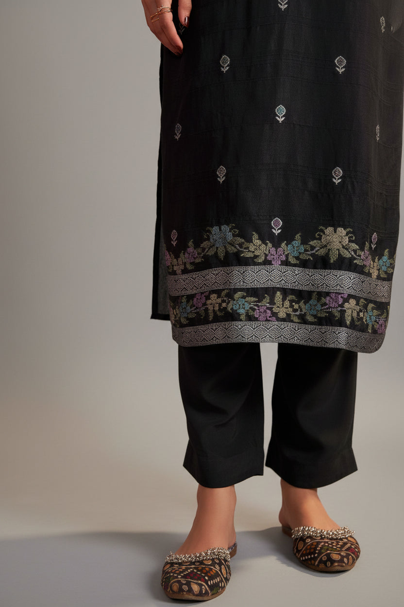 Bhagalpuri Silk Jacquard Set