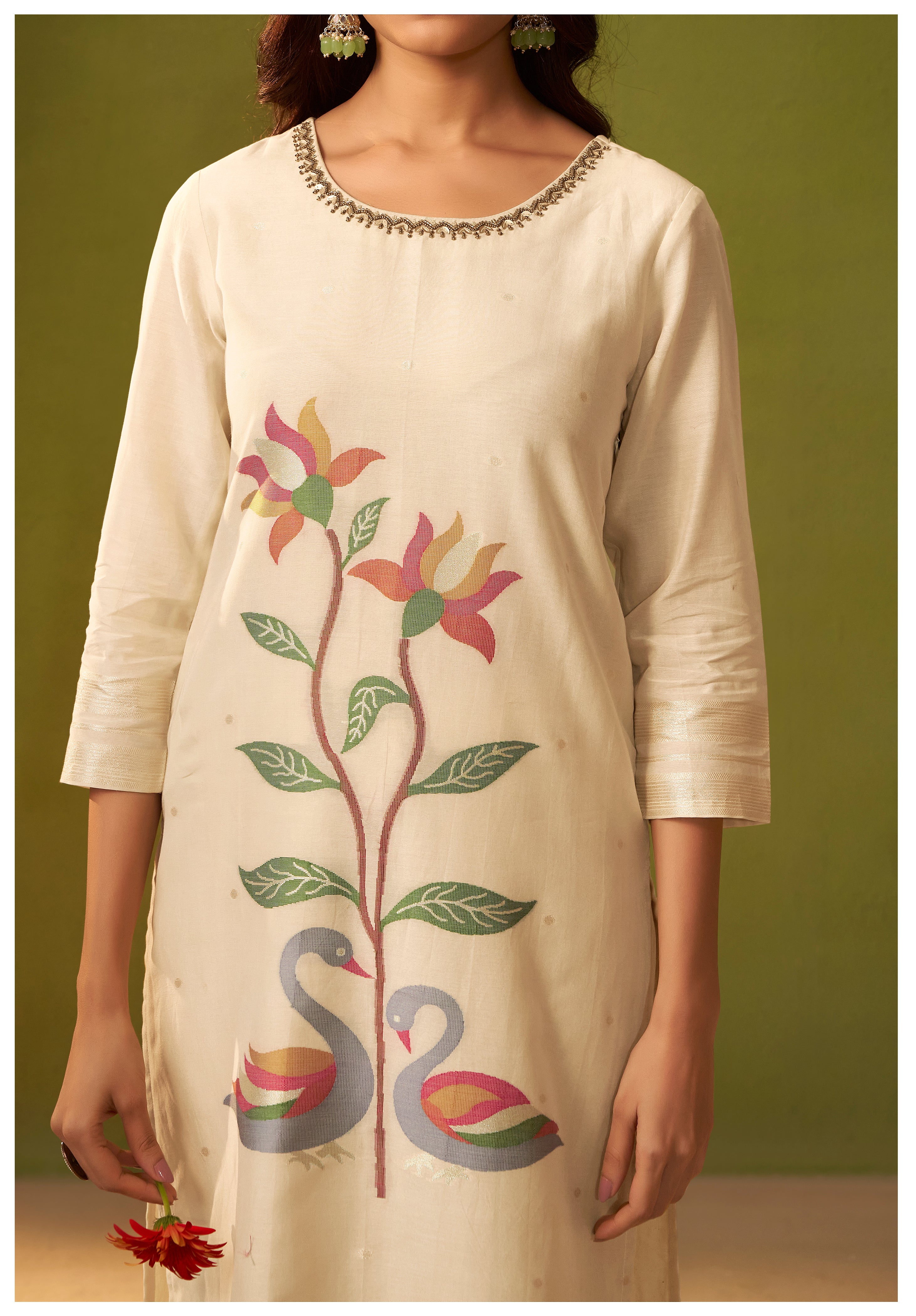 Chanderi Jacquard Set