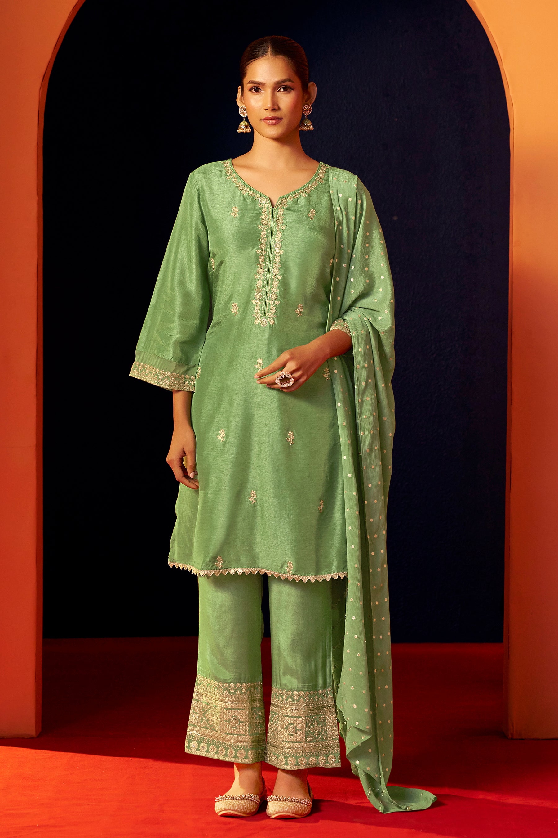 Dola Silk Kurti Set