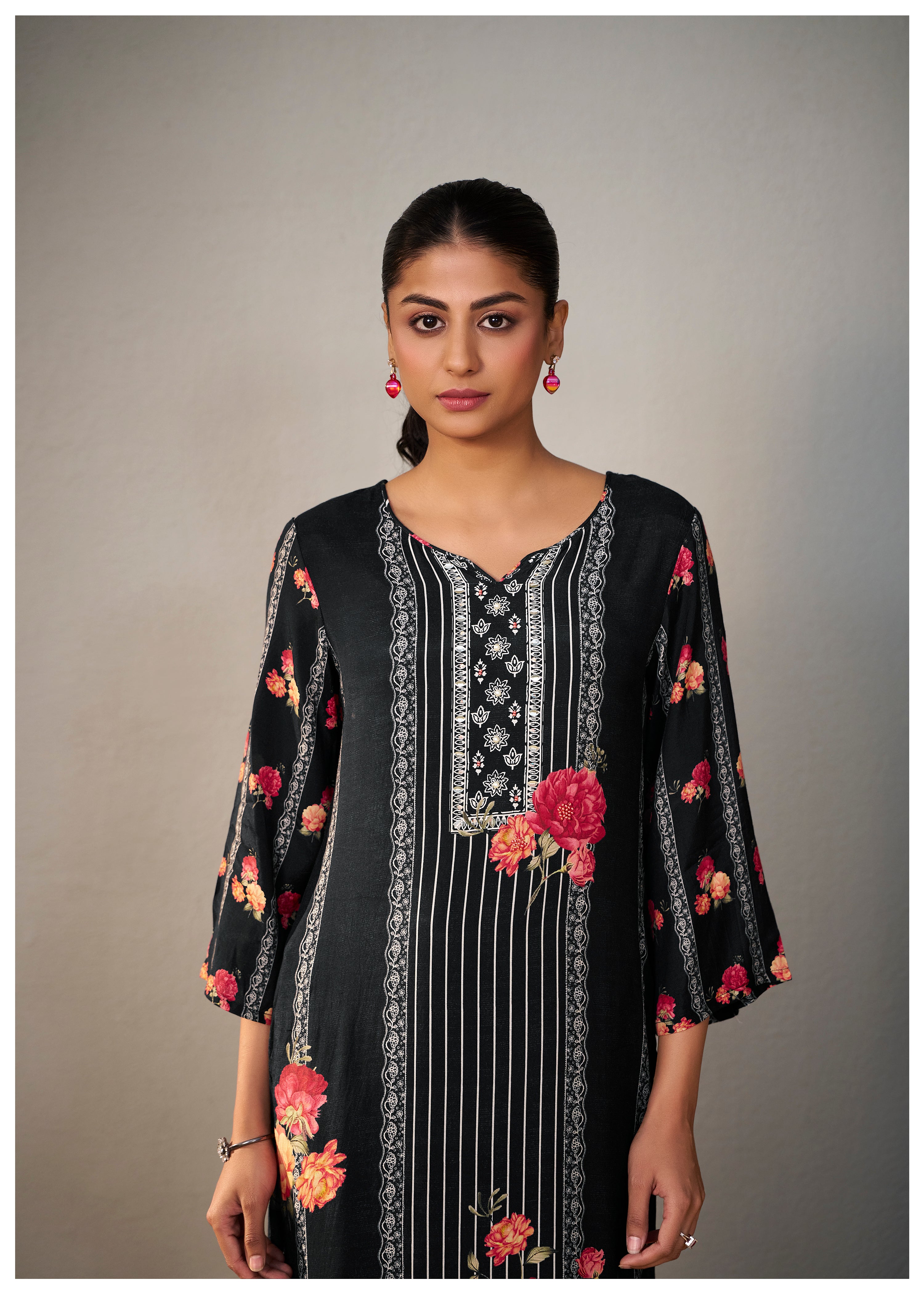 Heavy Muslin Digital Print Kurta Set