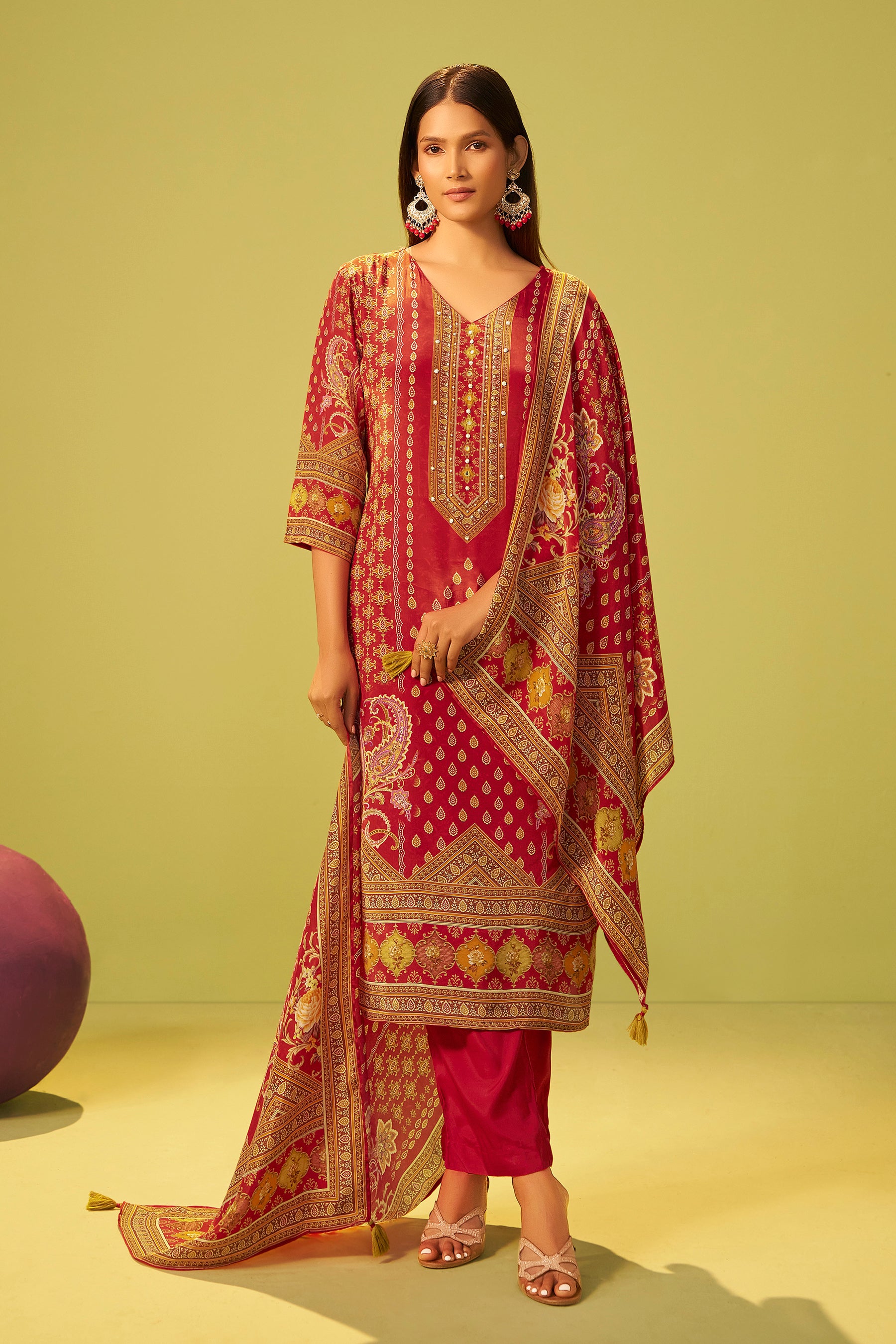 Rich Crepe Silk Kurta Set