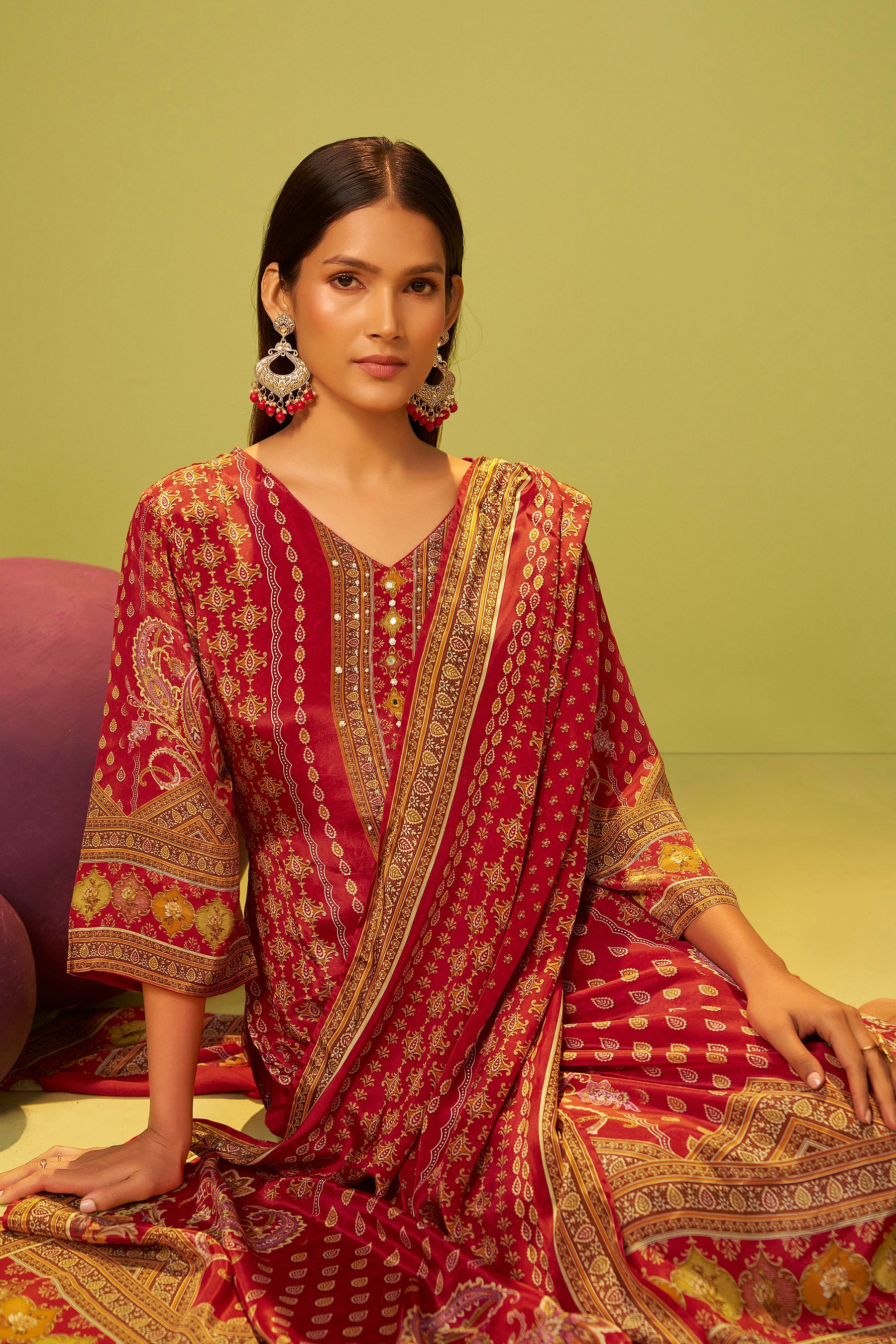 Rich Crepe Silk Kurta Set