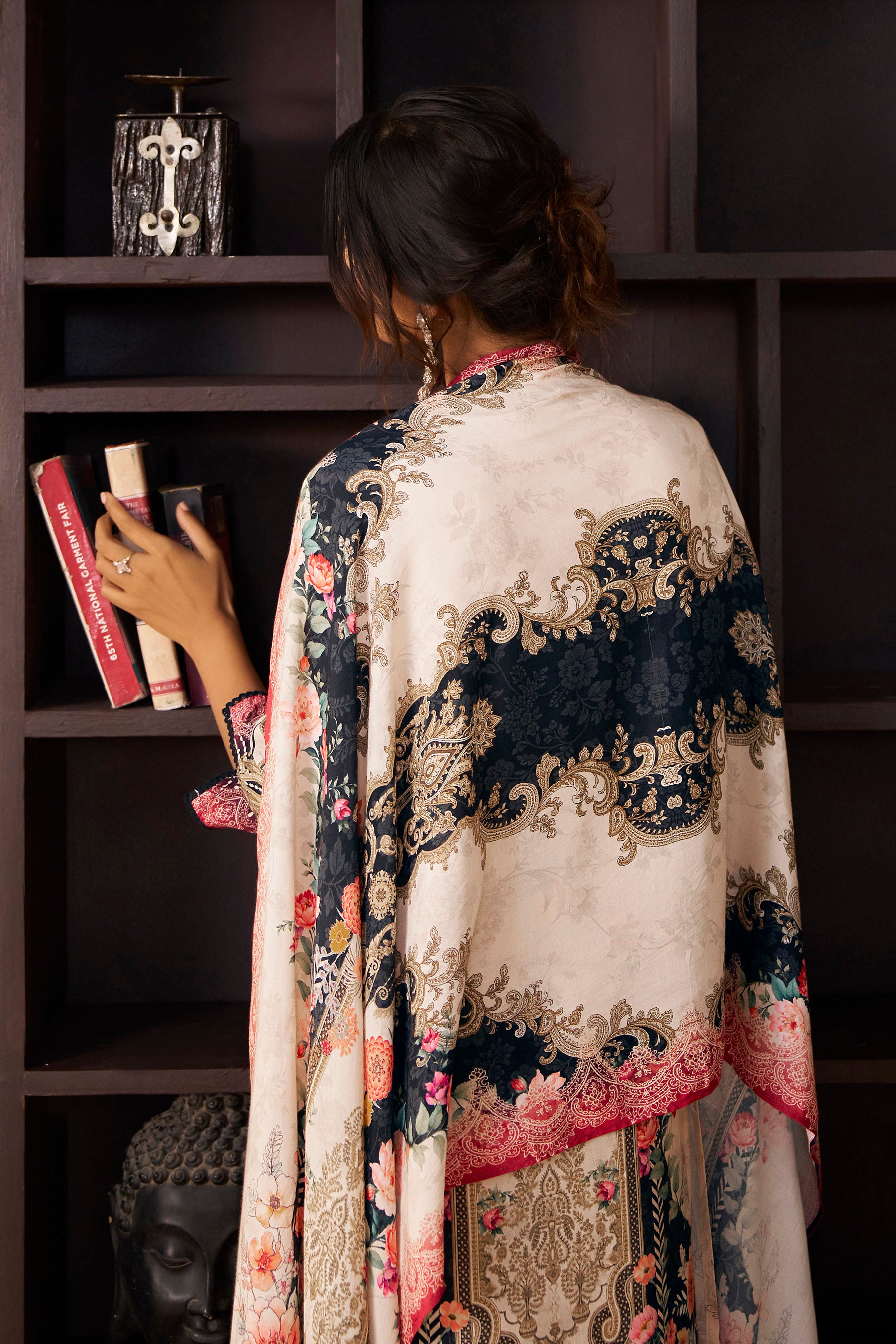 Heavy Muslin Digital Print Kurta 3-Piece Set