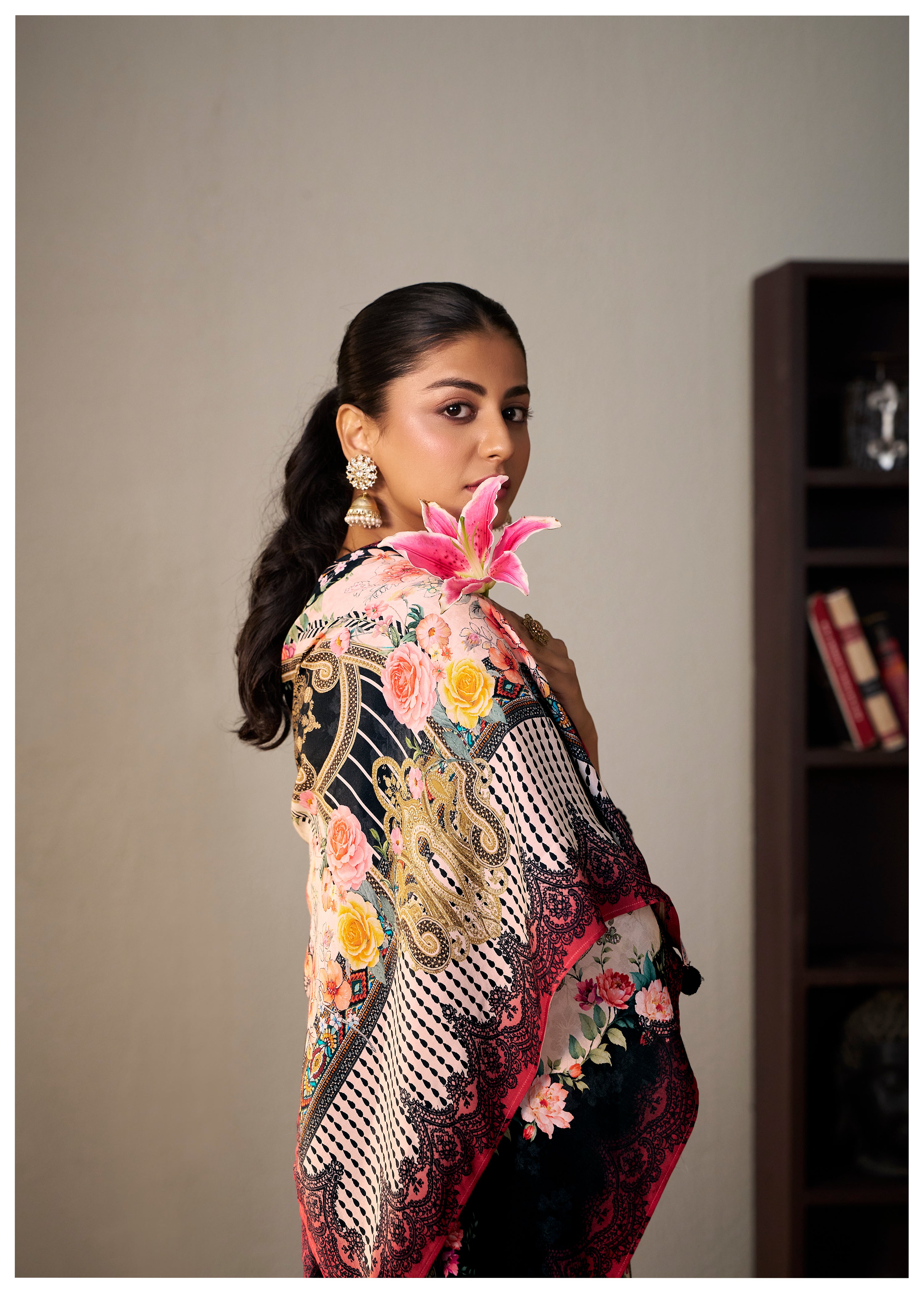 Heavy Muslin Digital Print Kurta Set