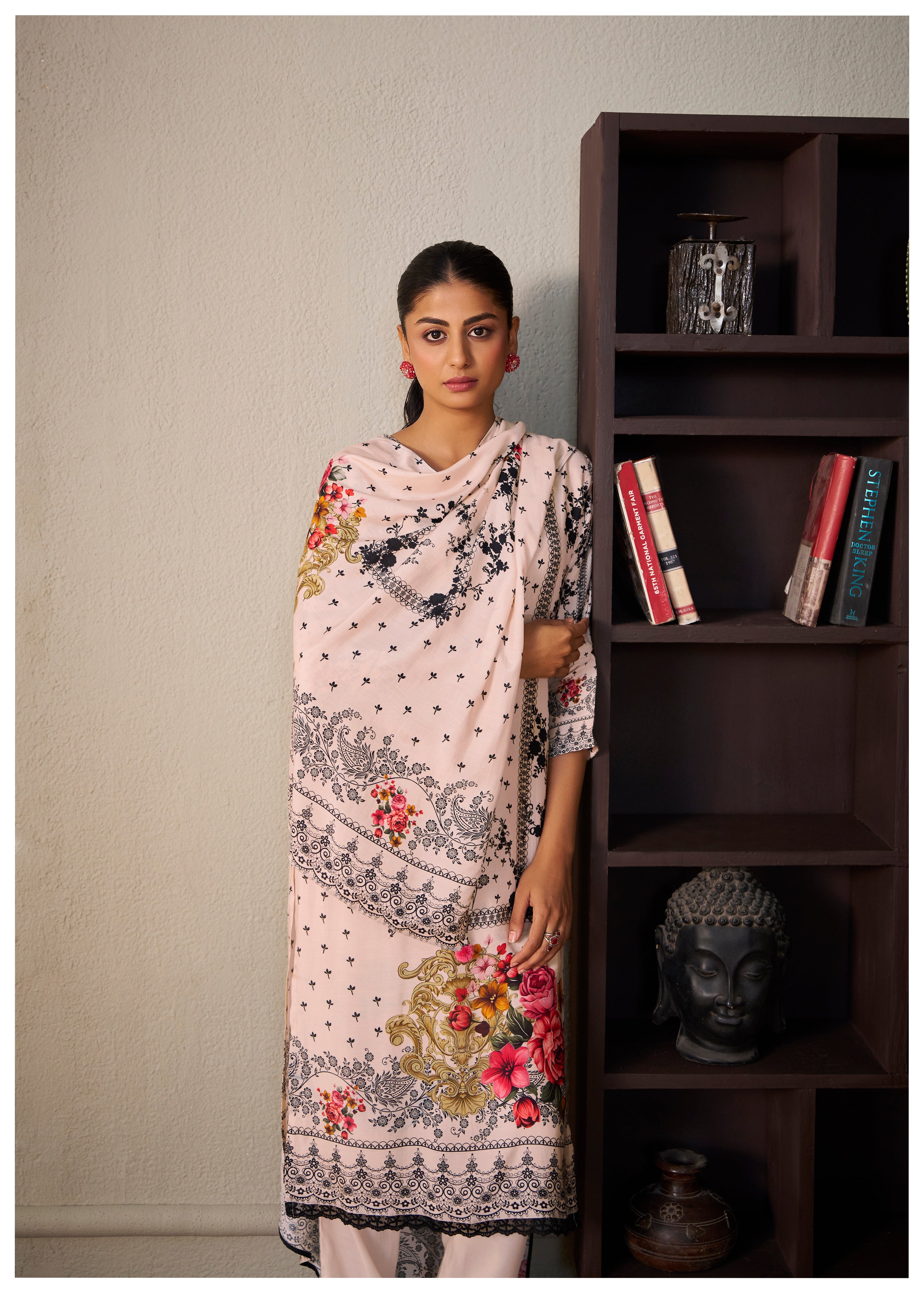 Heavy Muslin Digital Print Kurta Set