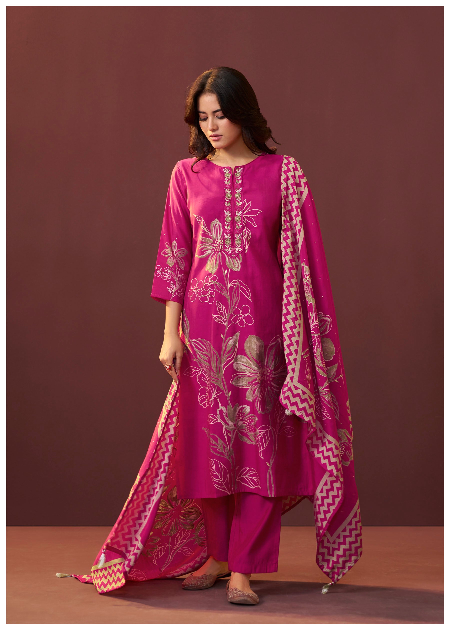 Deep Rani Silk Kurta Set