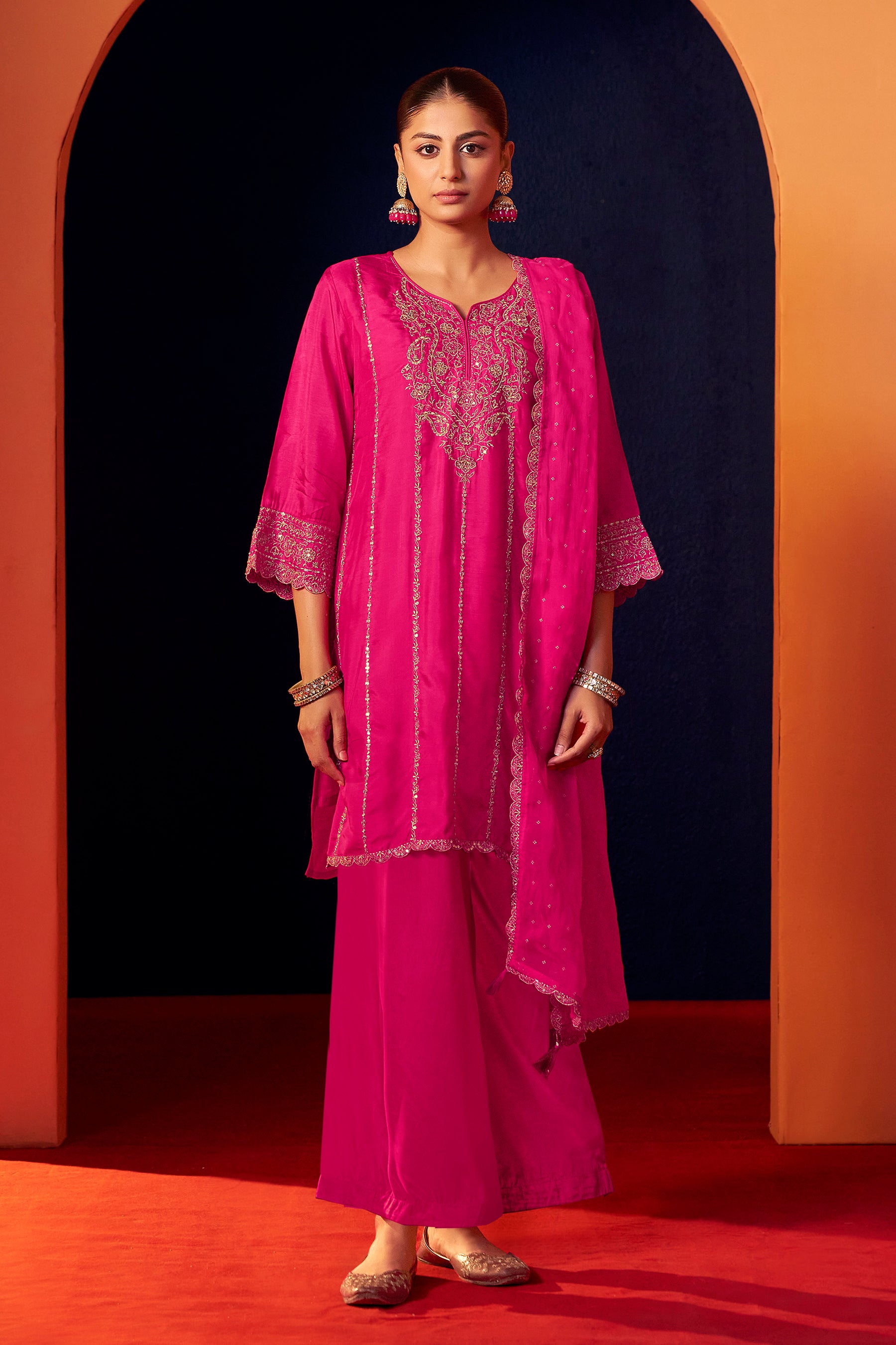 Opulent Rani Embroidered Kurta Set