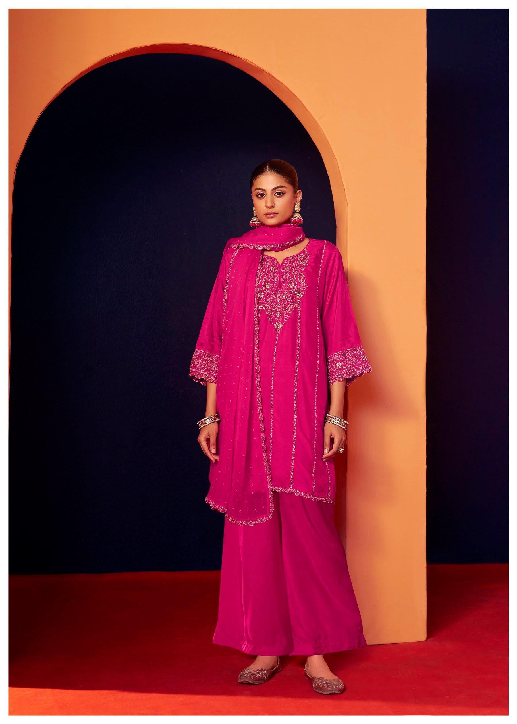 Opulent Rani Embroidered Kurta Set