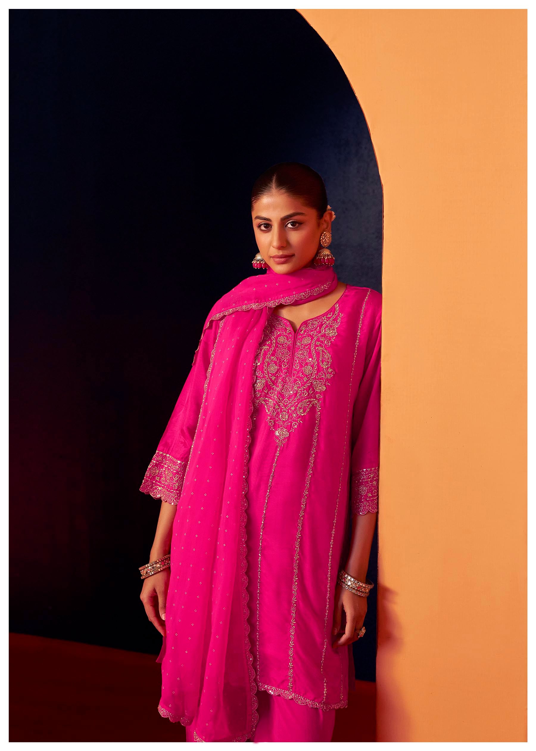 Opulent Rani Embroidered Kurta Set