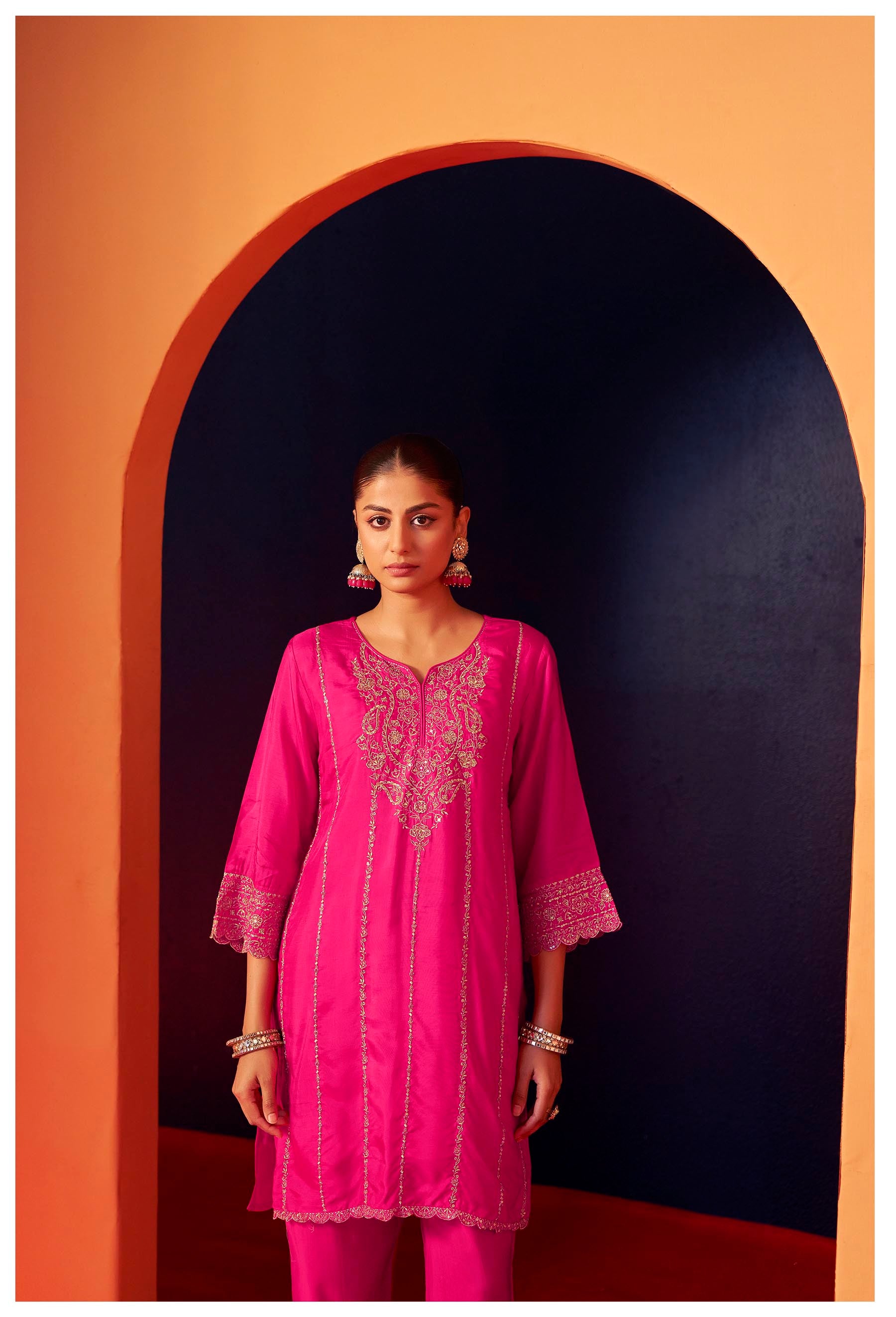 Opulent Rani Embroidered Kurta Set