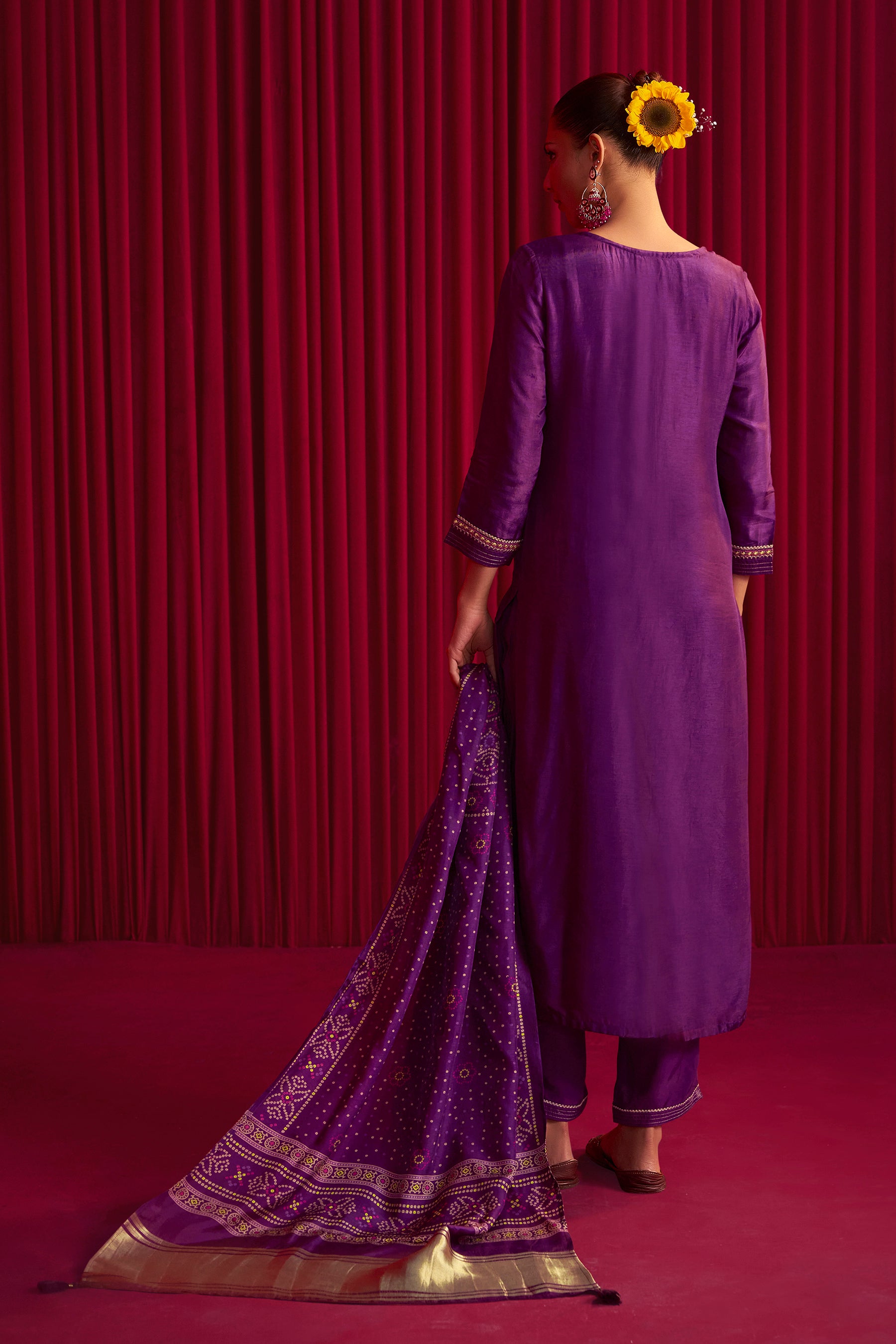 Embroidered Silk Set