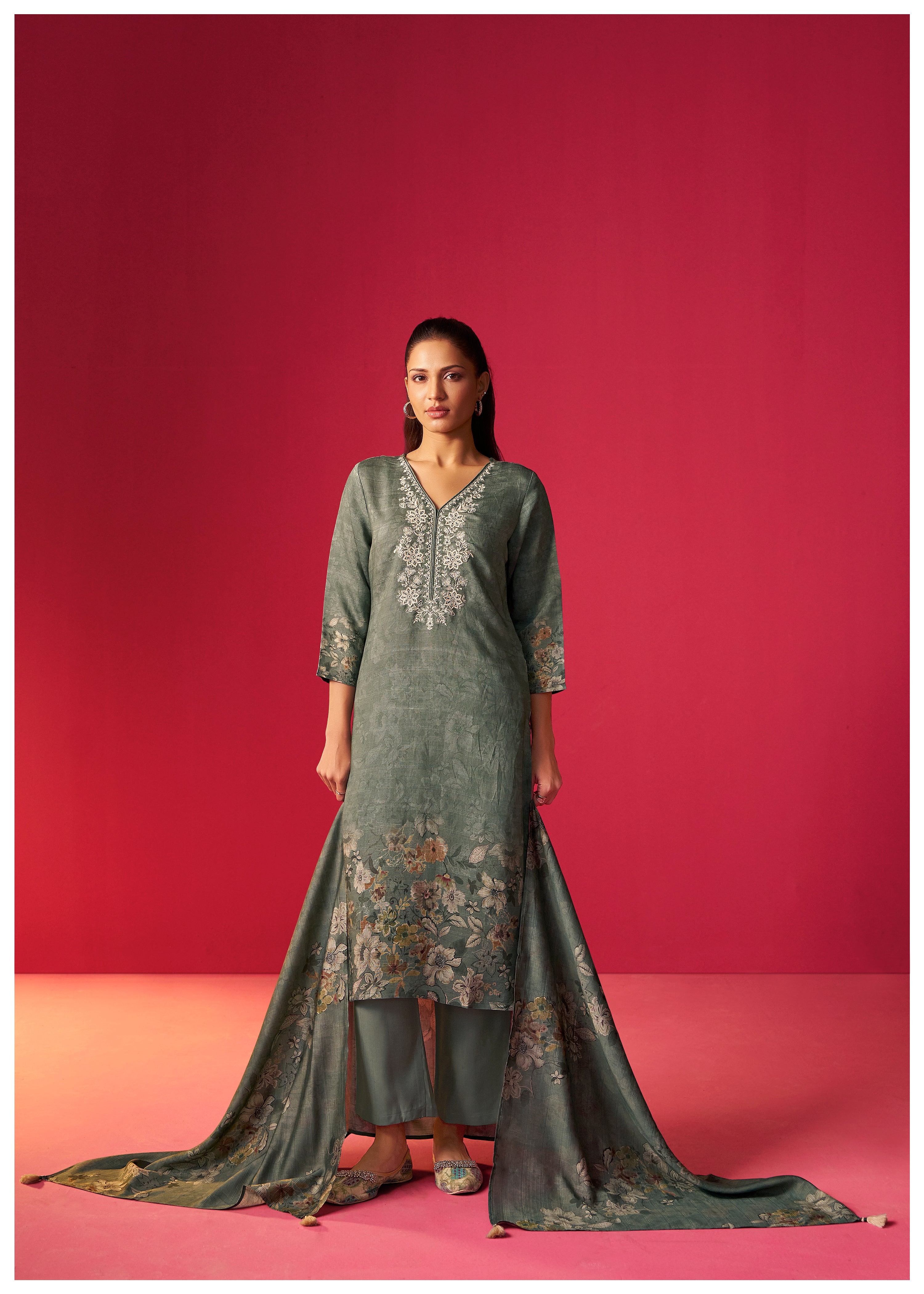 Viscose Digital Print Kurta Set