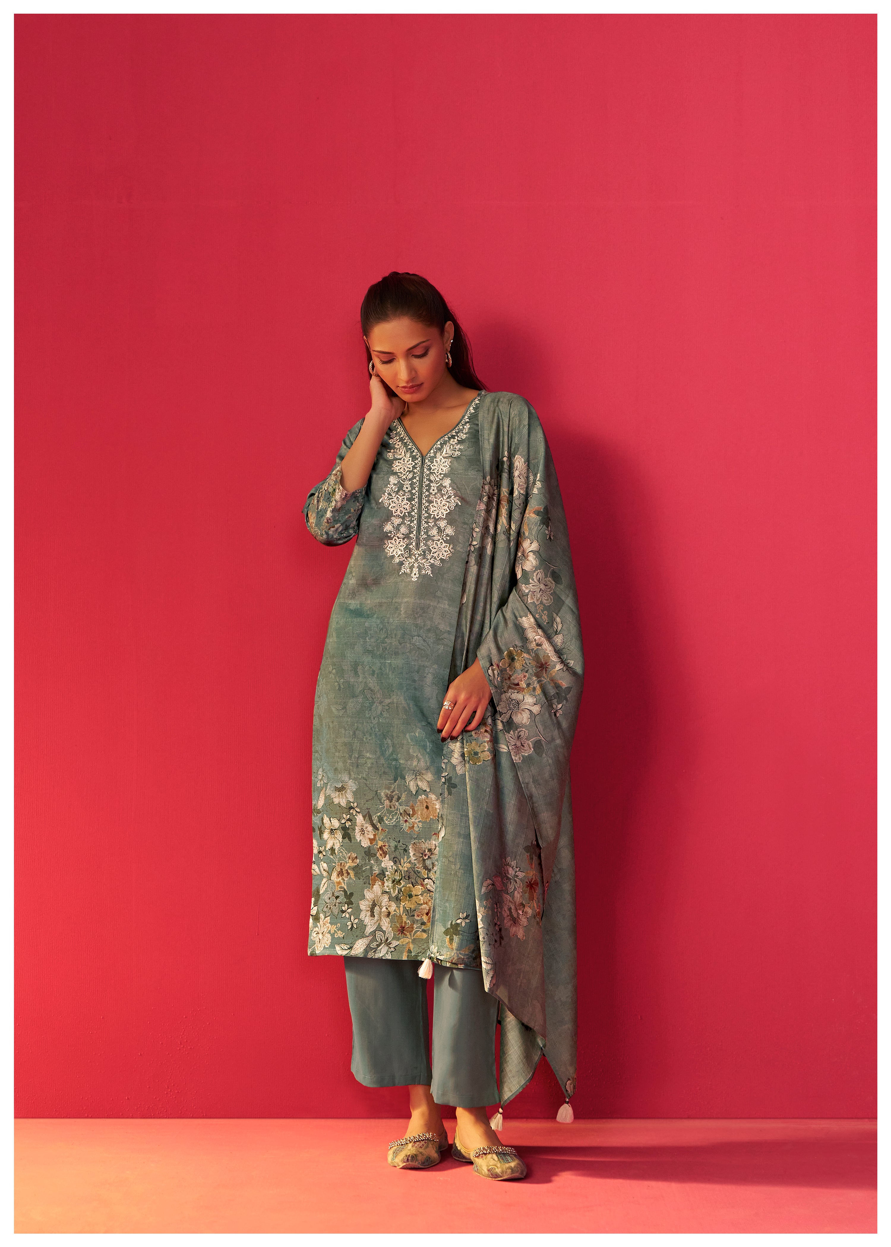 Viscose Digital Print Kurta Set