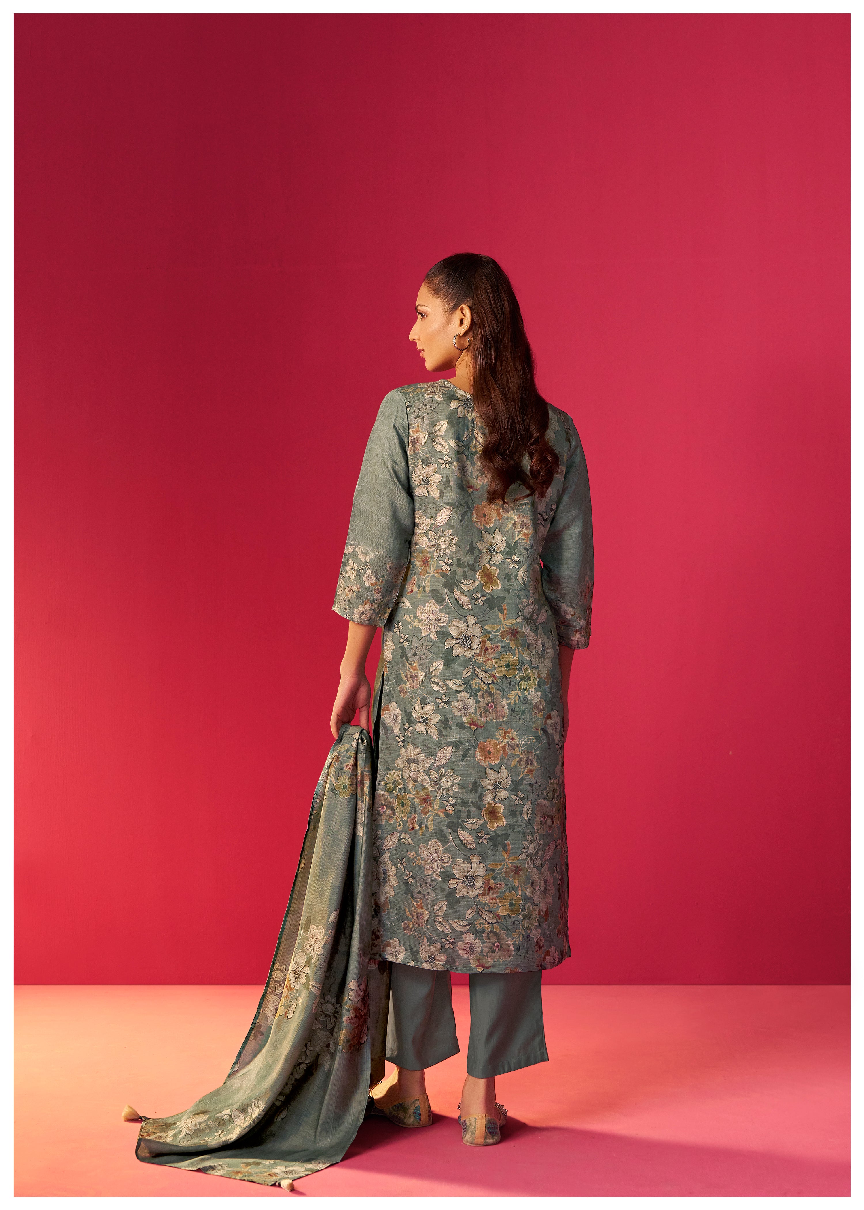 Viscose Digital Print Kurta Set