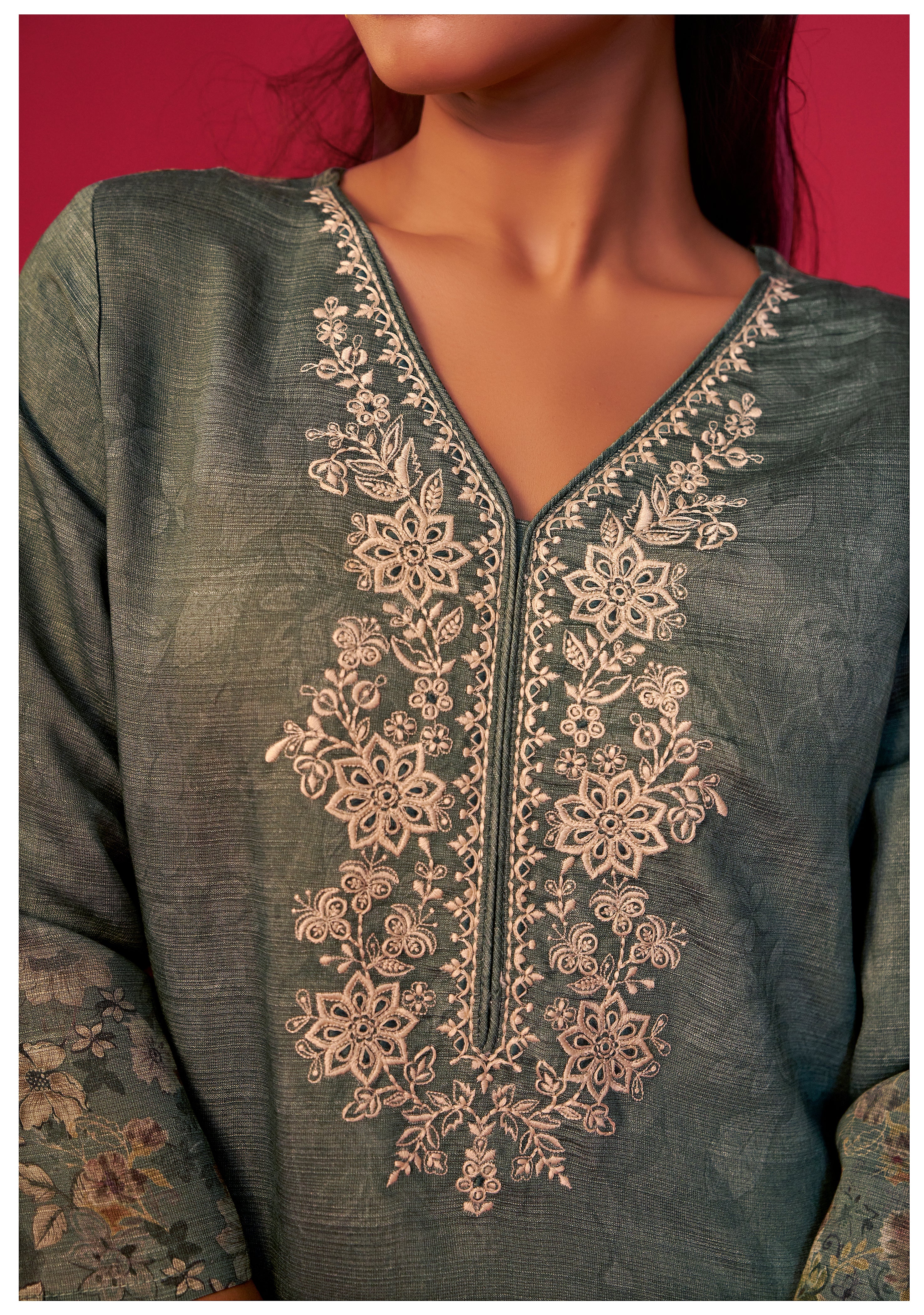 Viscose Digital Print Kurta Set