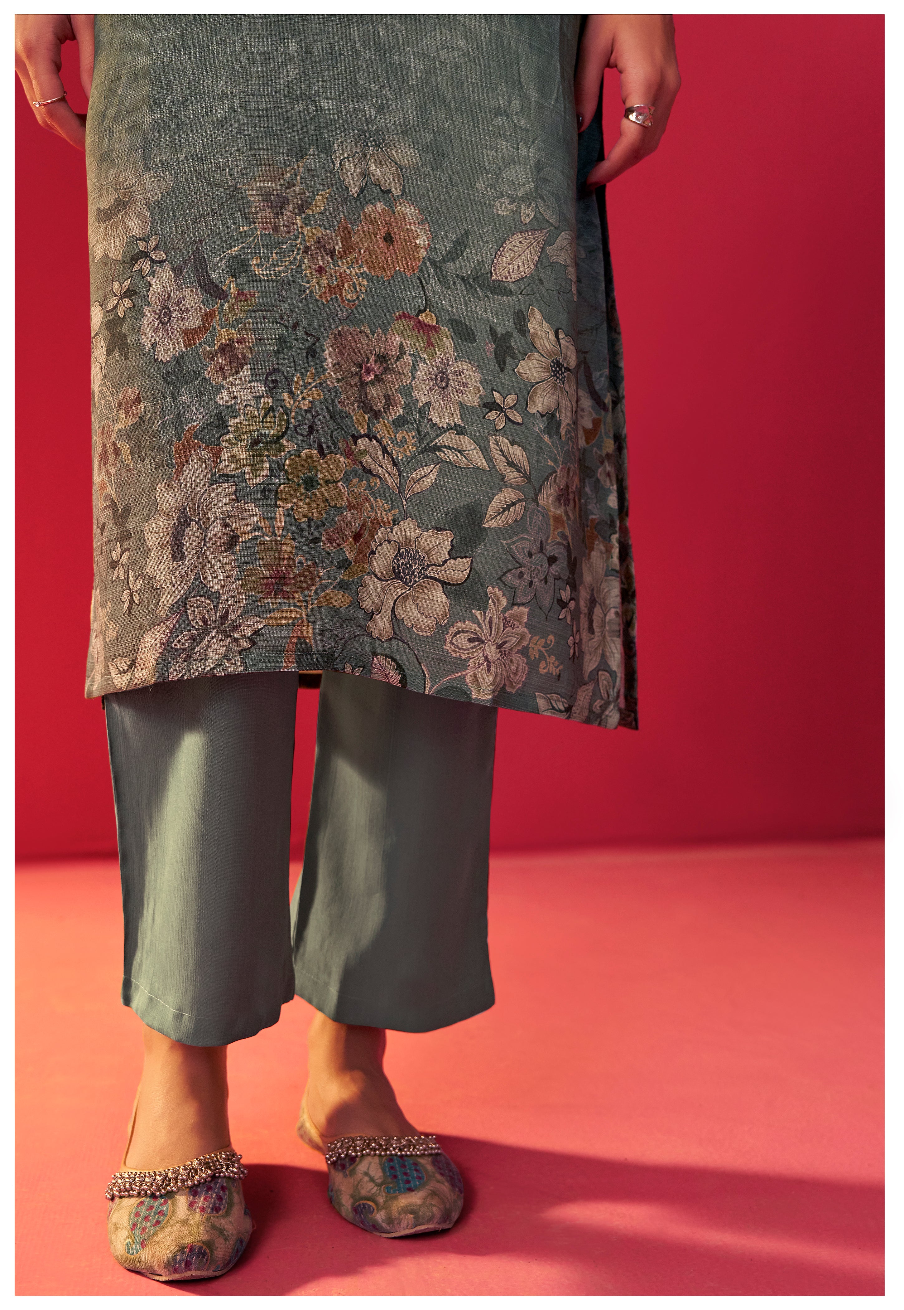 Viscose Digital Print Kurta Set