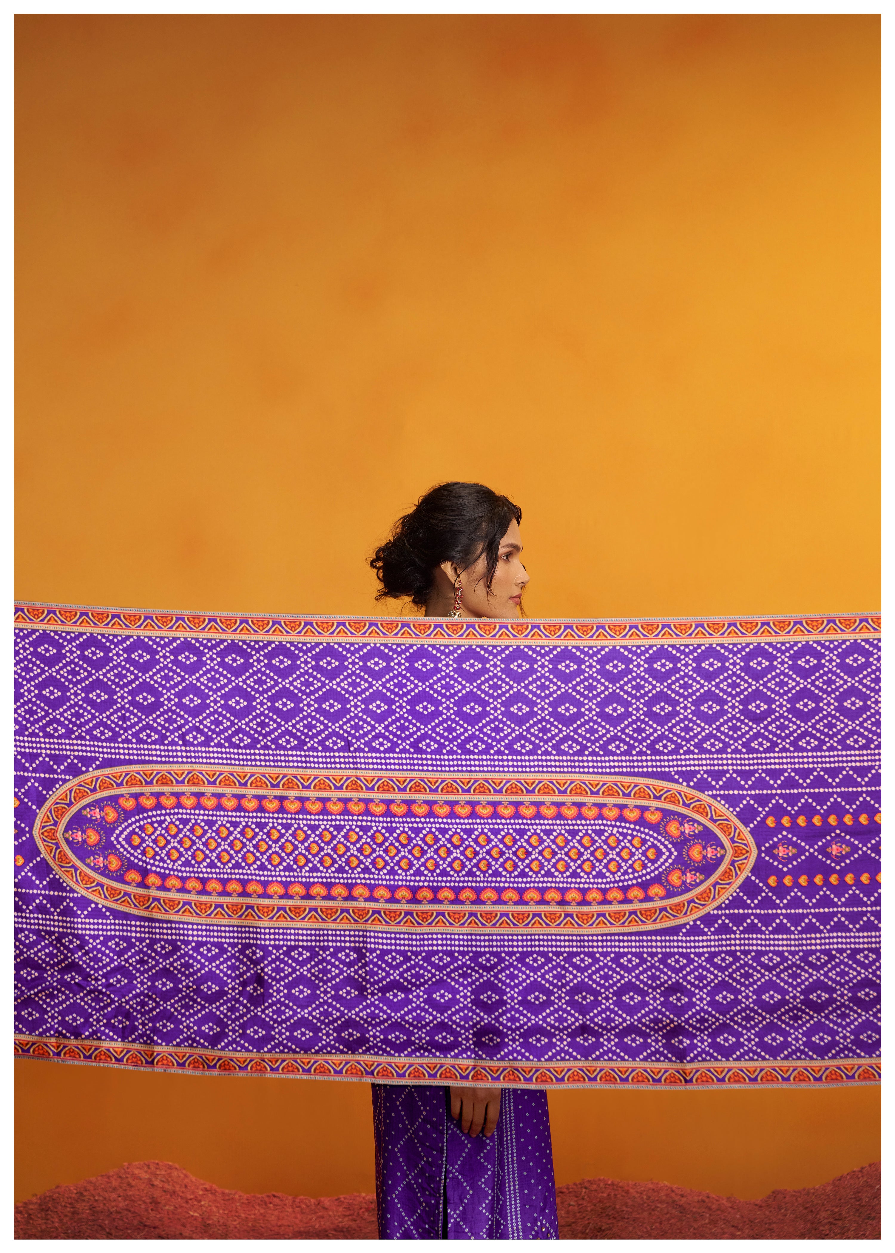 Bandhani Digital Print Kurta Set