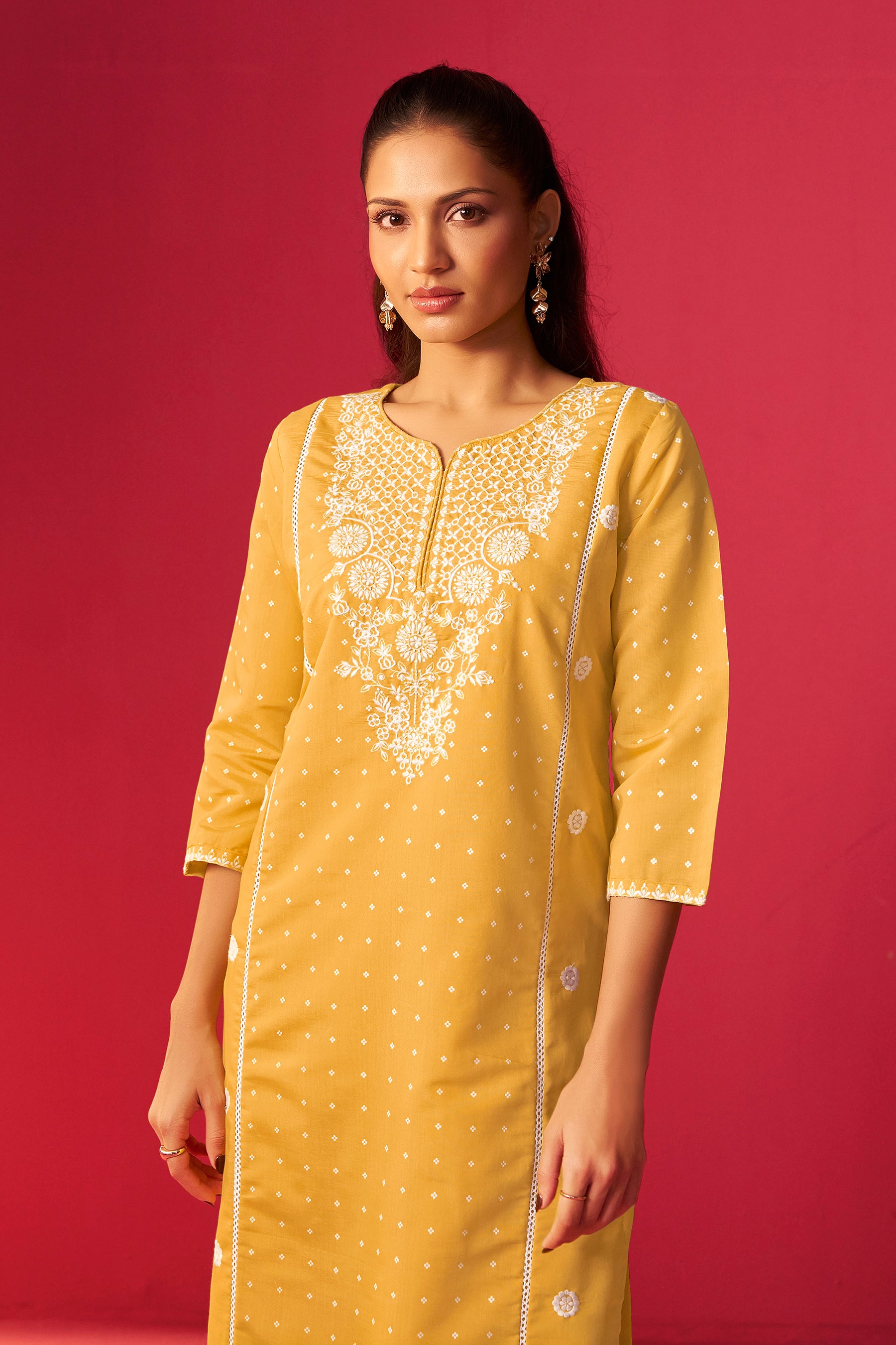 Heavy Chikankari Embroidery Kurta Set