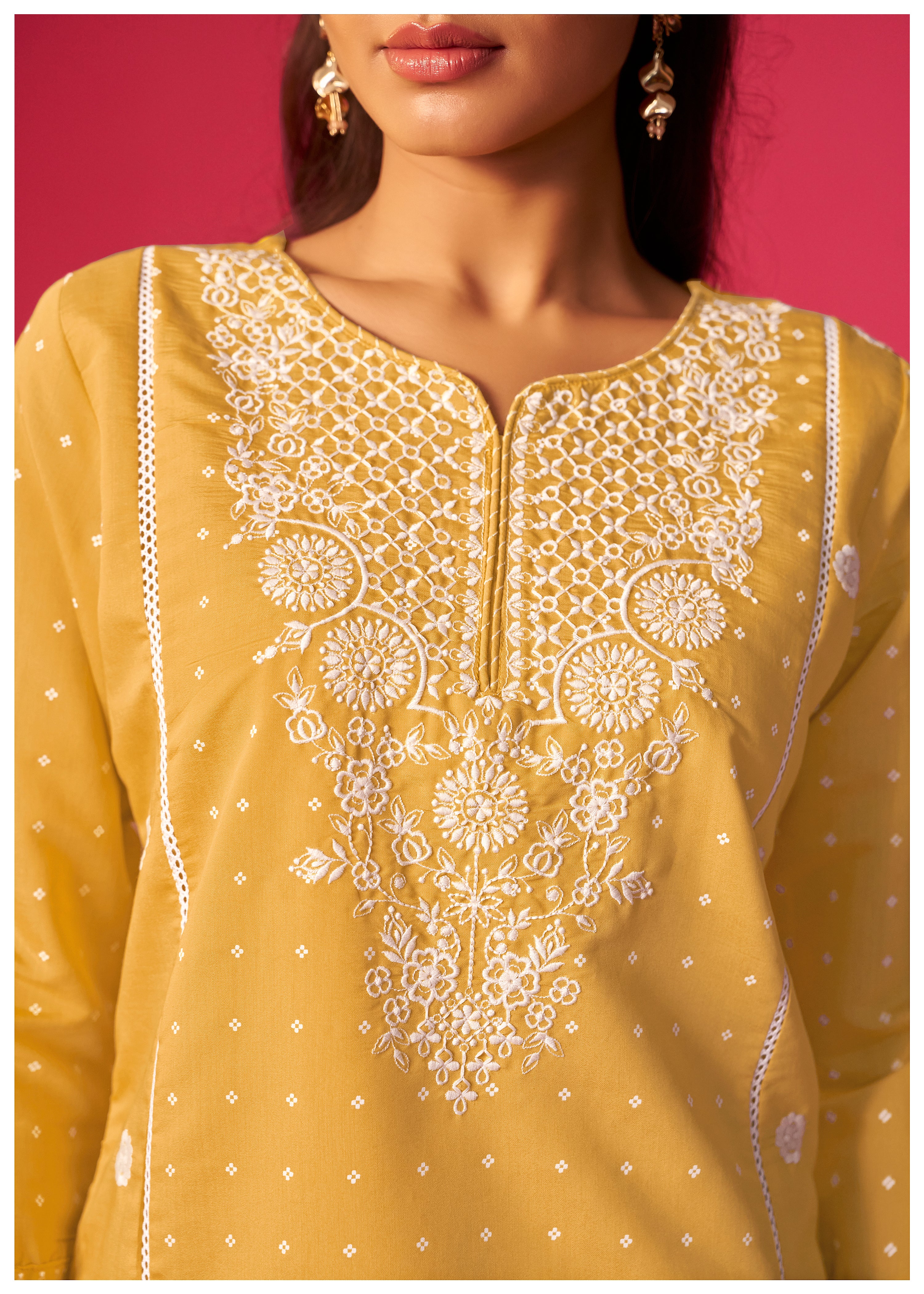 Heavy Chikankari Embroidery Kurta Set