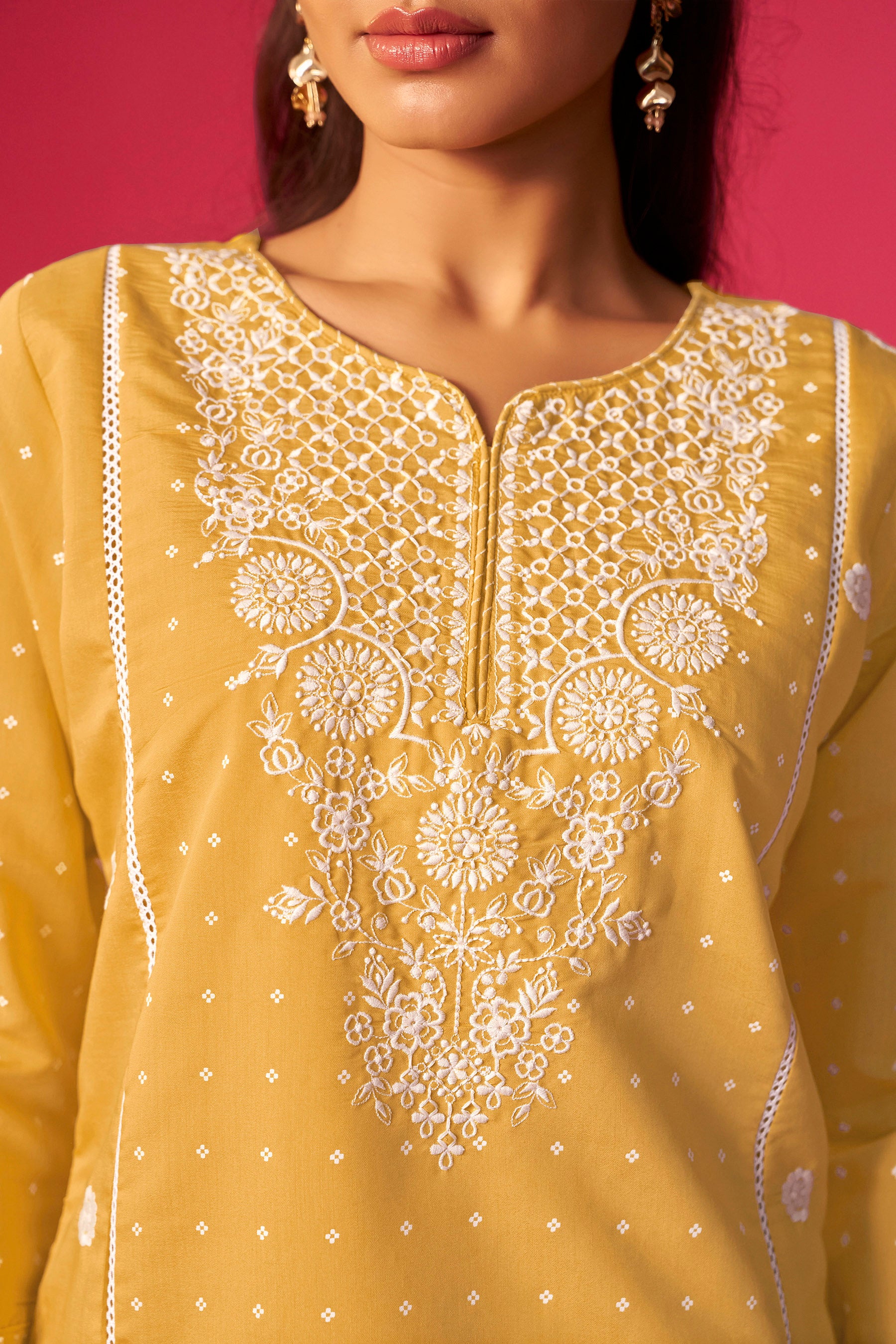 Heavy Chikankari Embroidery Kurta Set