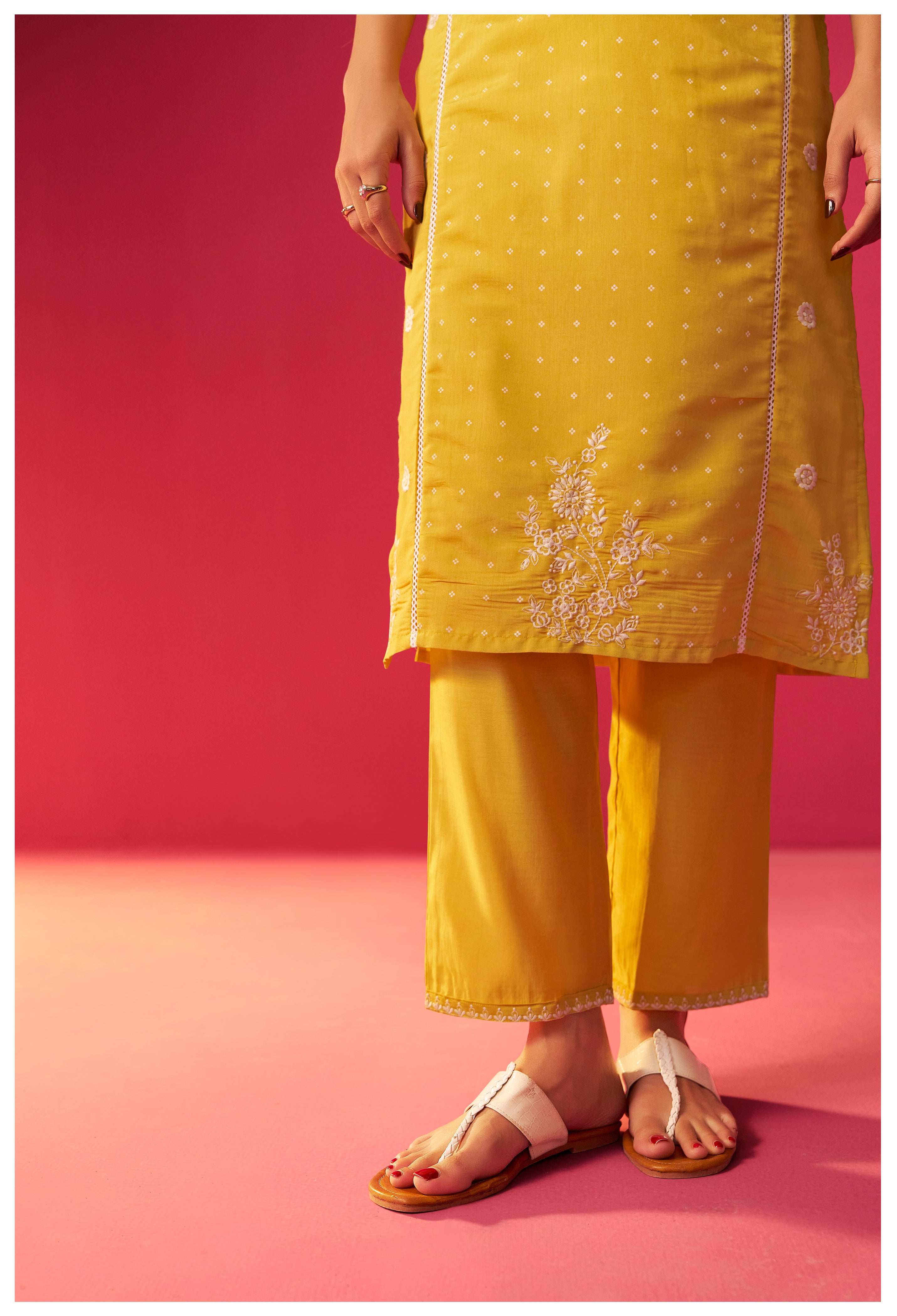 Heavy Chikankari Embroidery Kurta Set