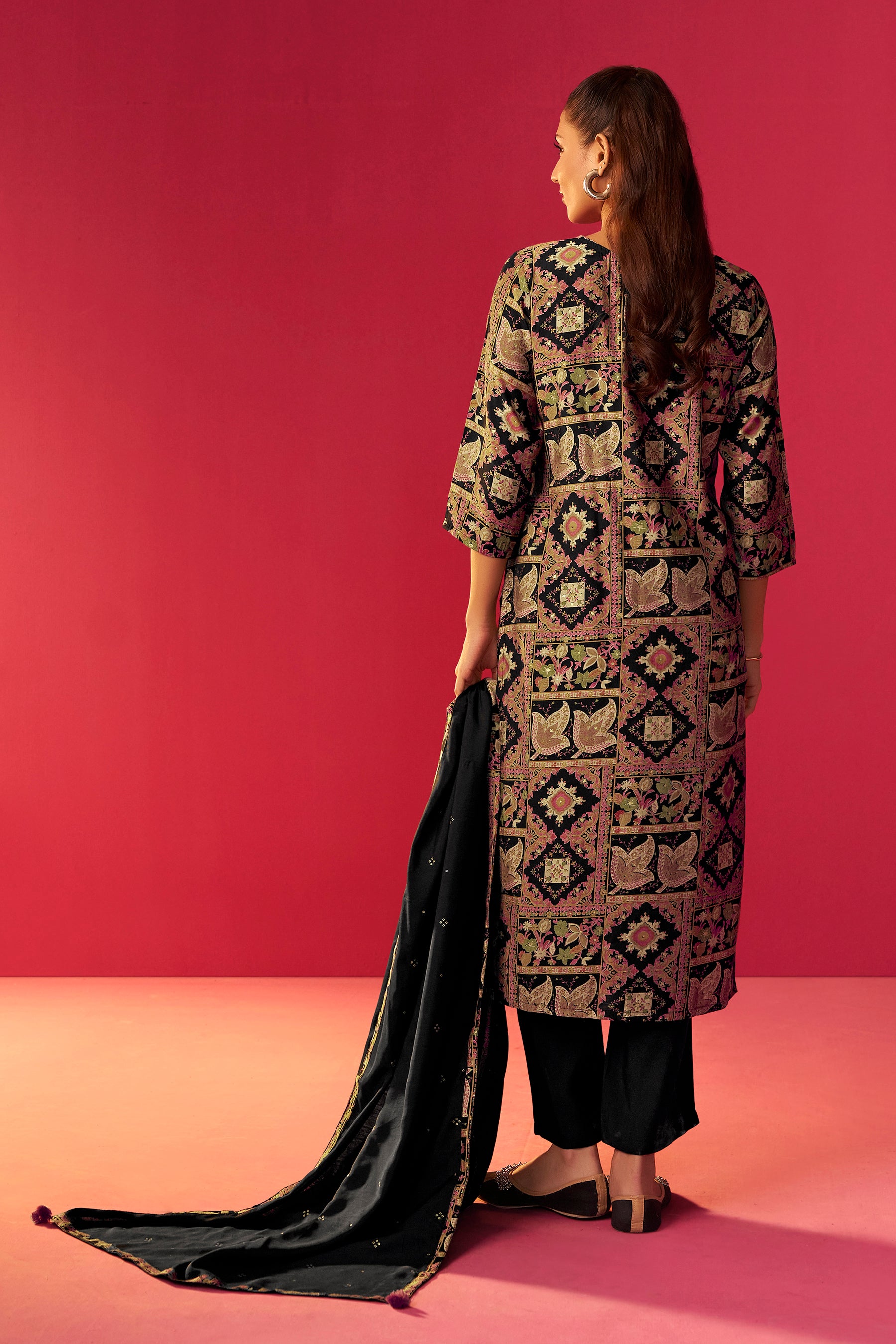 Viscose Digital Print Kurta Set