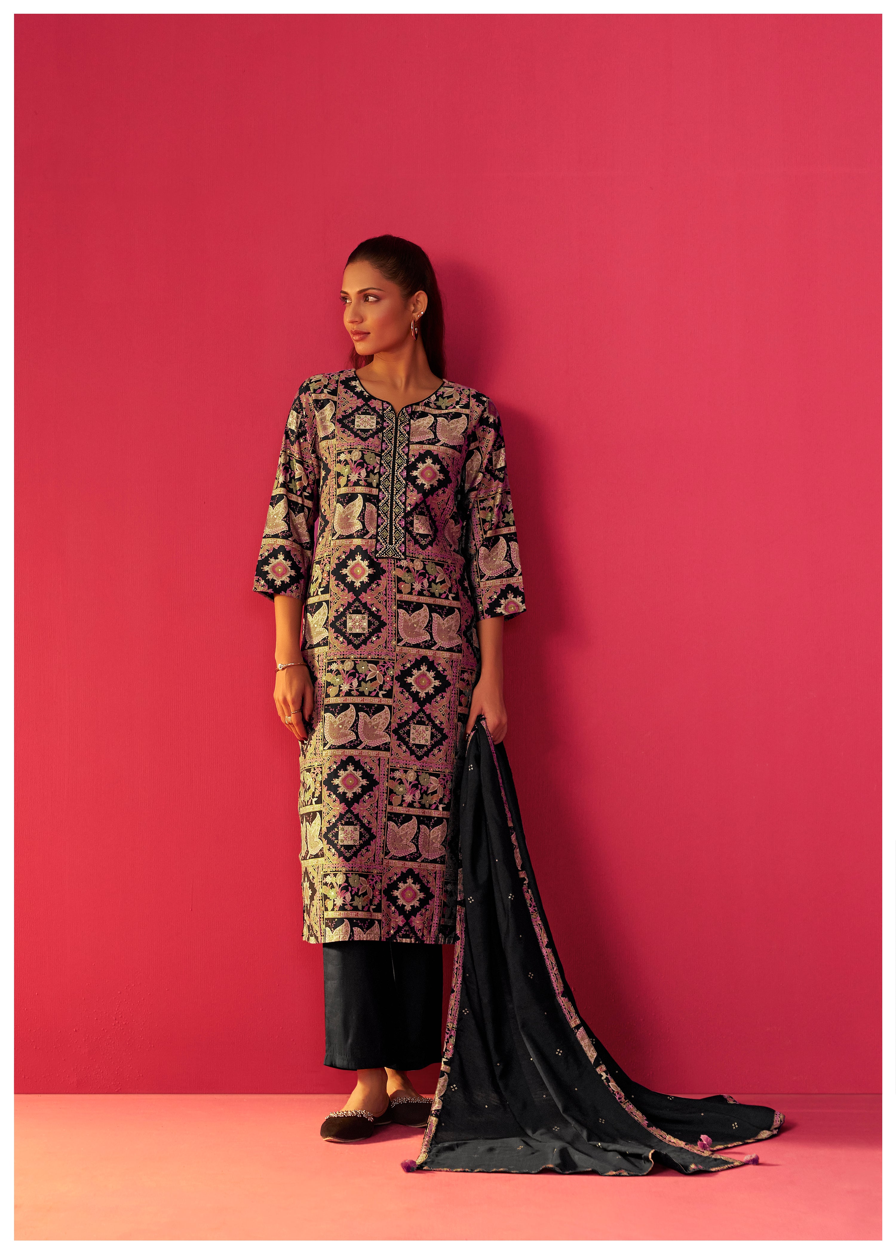 Viscose Digital Print Kurta Set