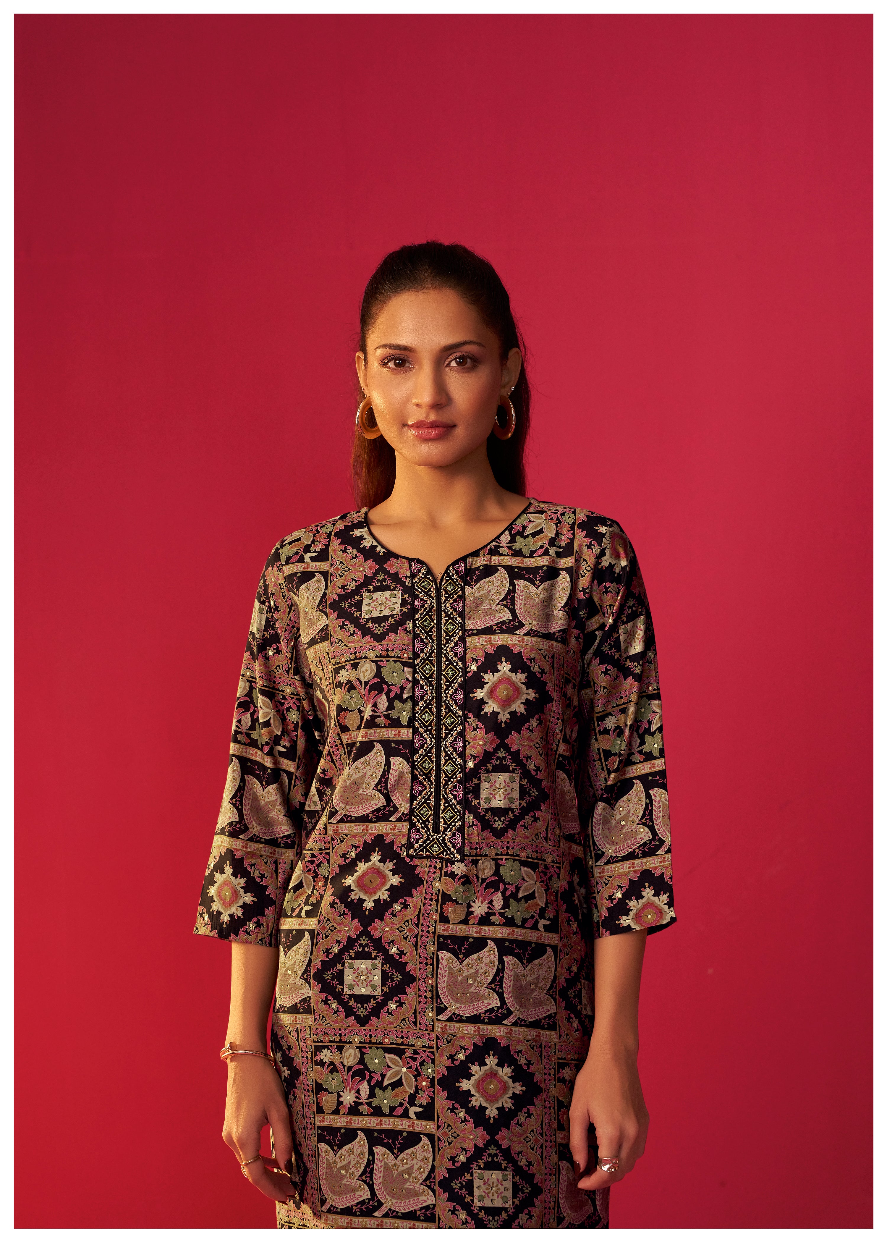 Viscose Digital Print Kurta Set