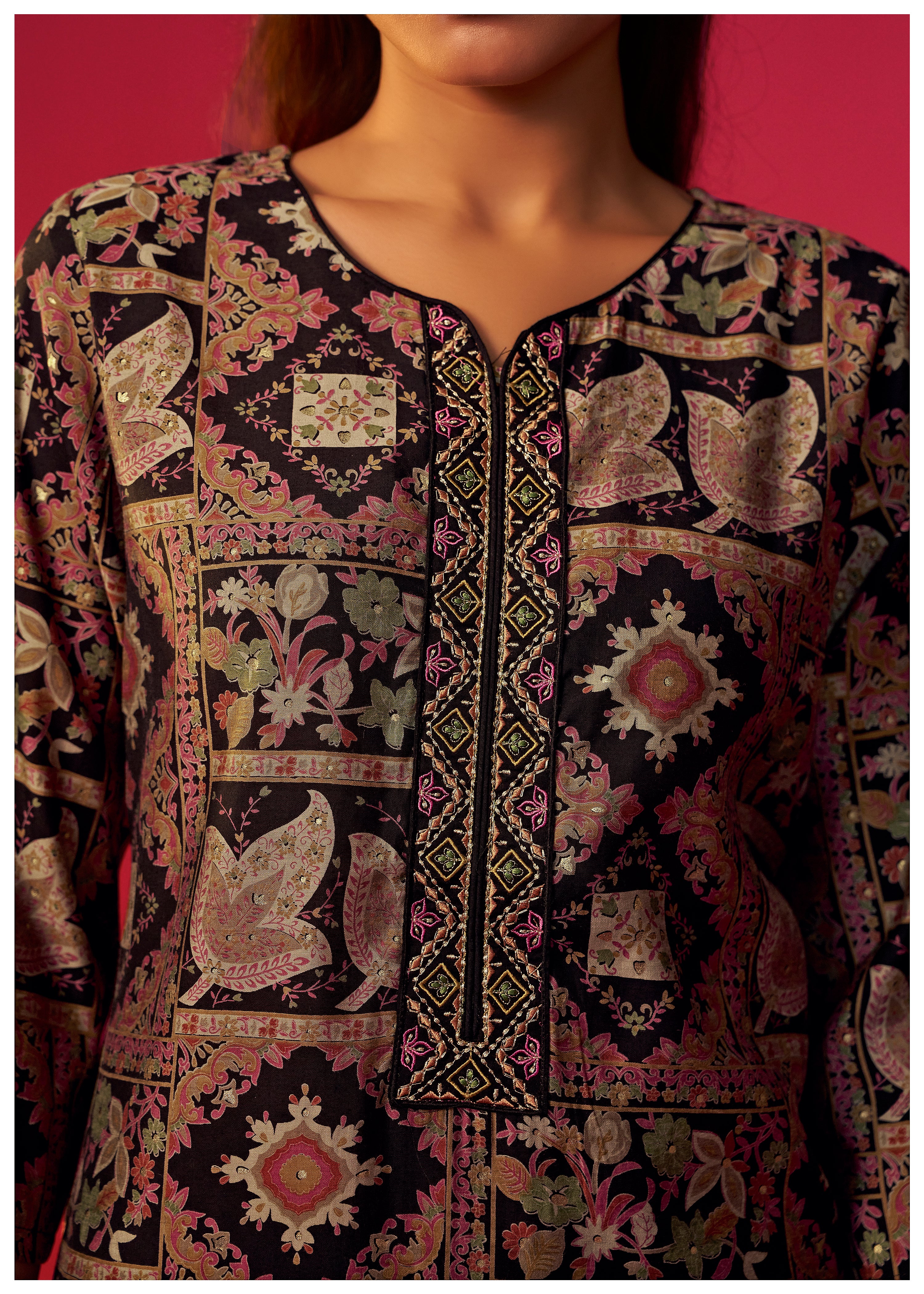Viscose Digital Print Kurta Set