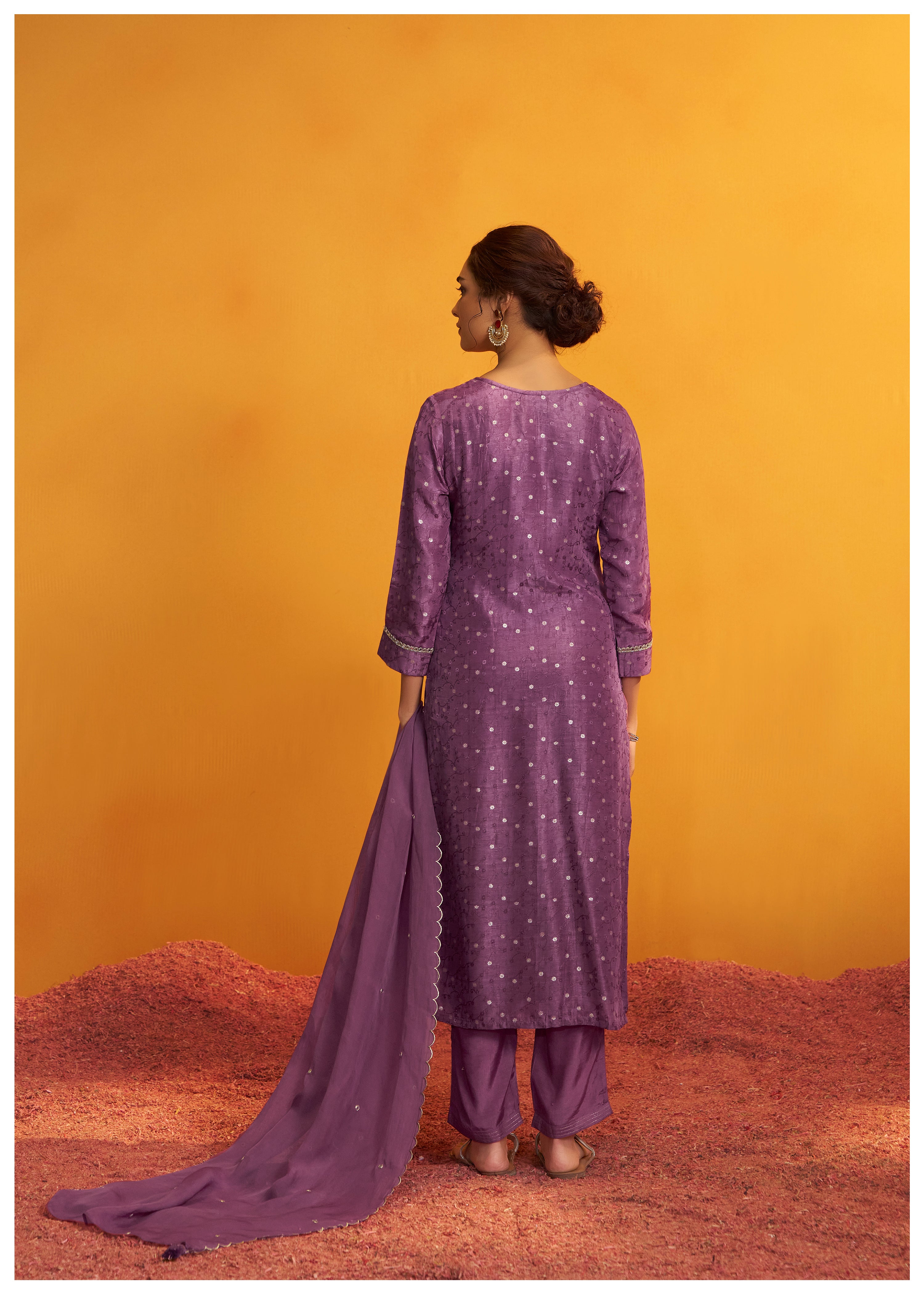 Mirror Embroidery Kurta Set