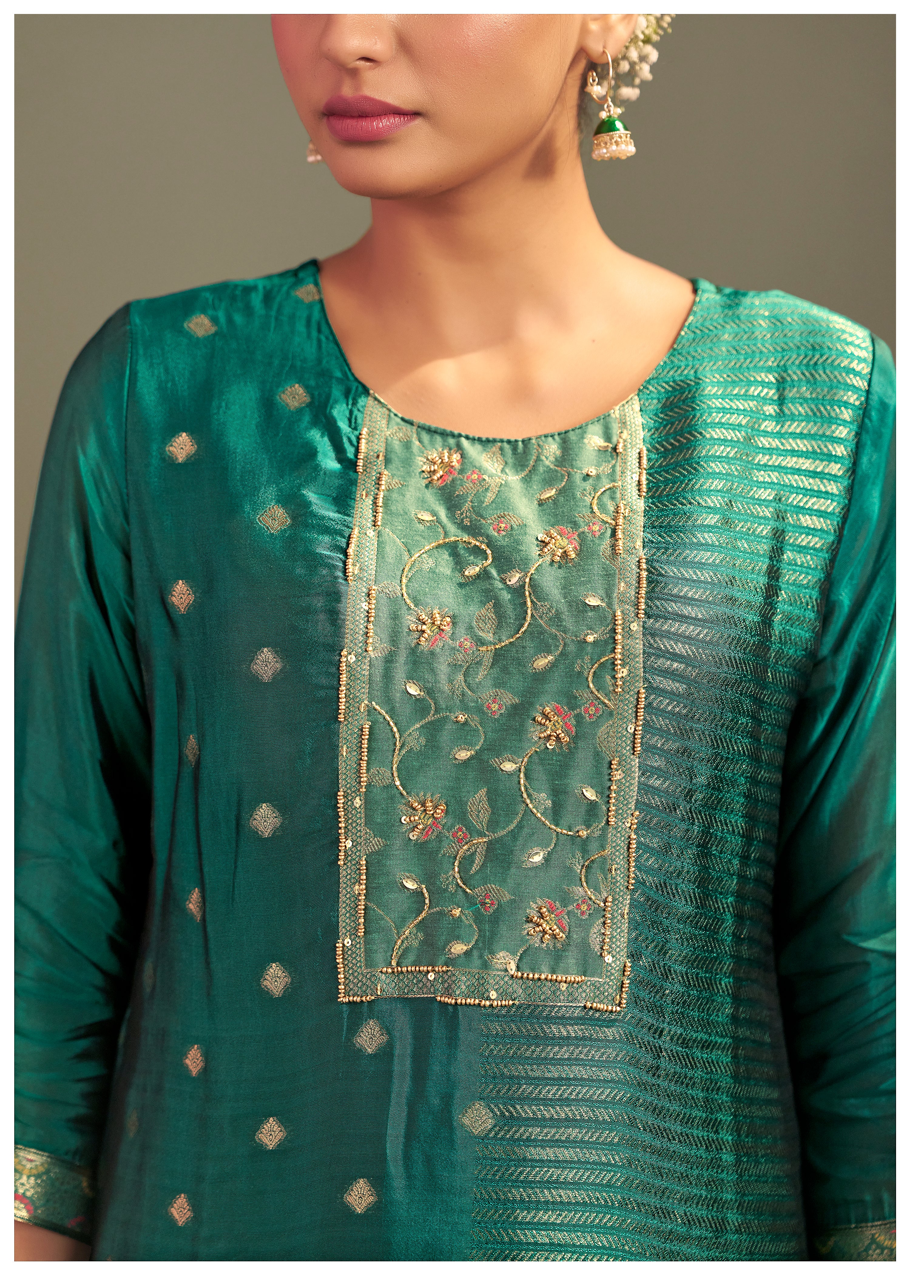 Yarn Dyed Viscose Kurta Set