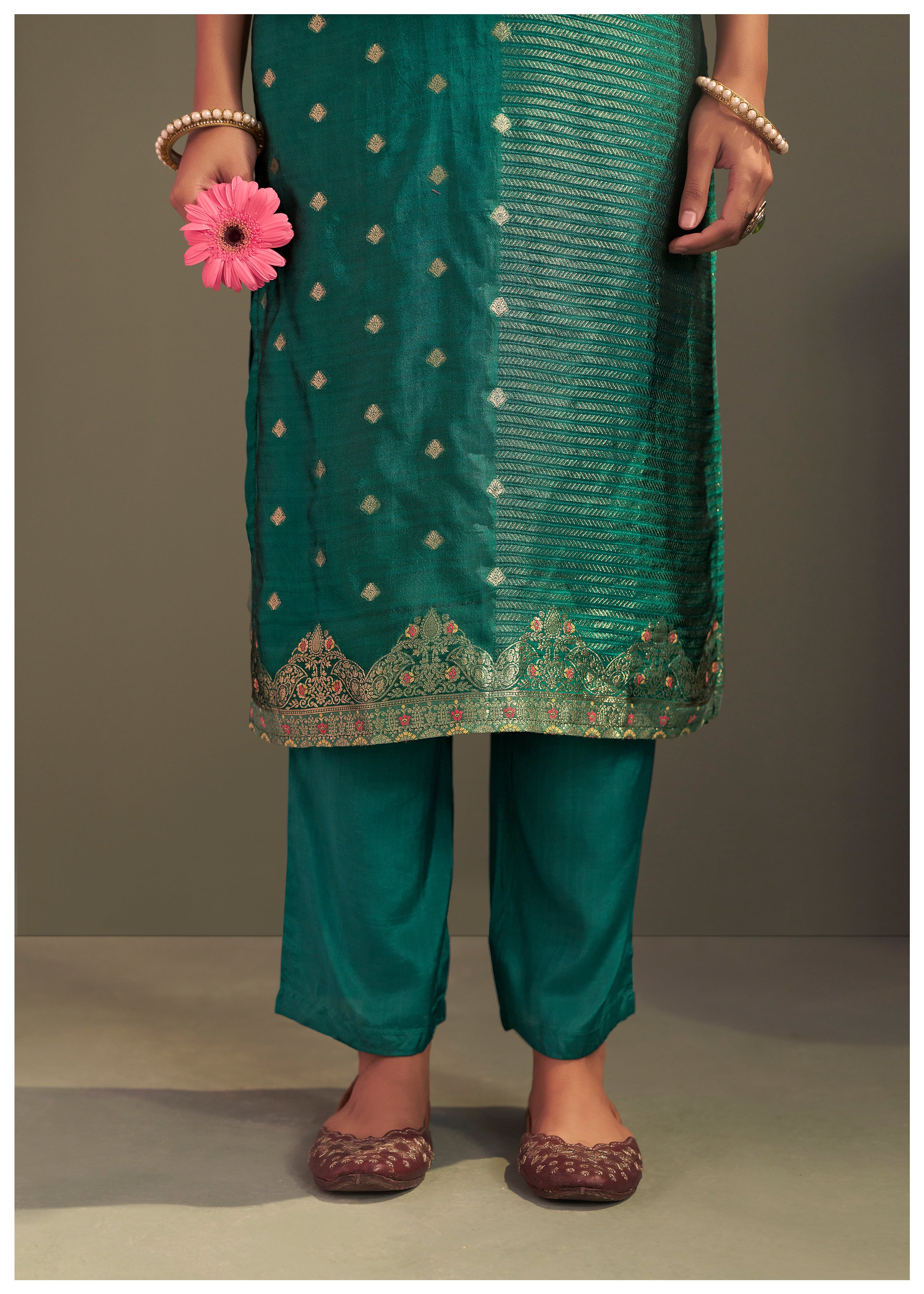 Yarn Dyed Viscose Kurta Set