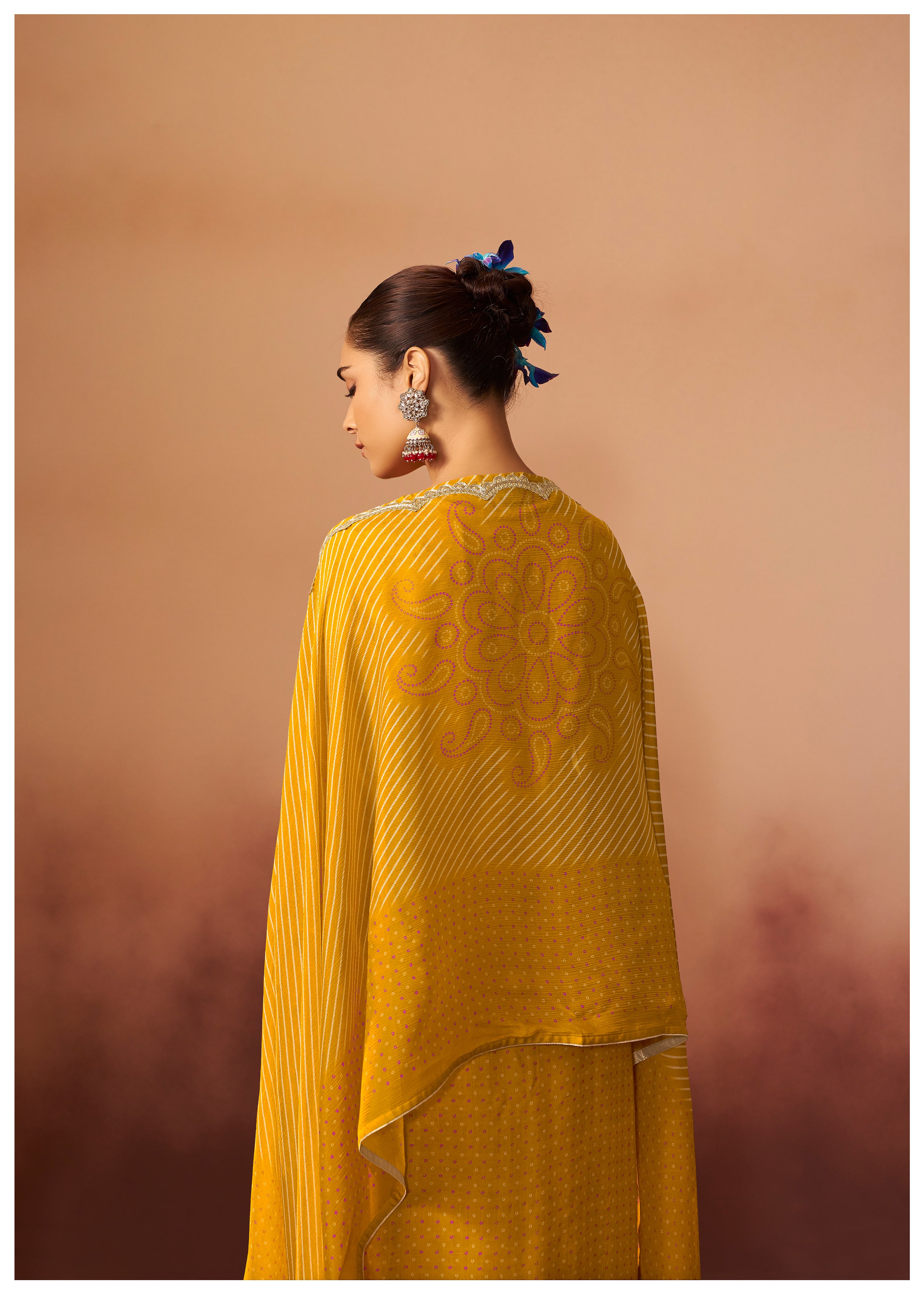 Bandhani Digital Print Kurta Set