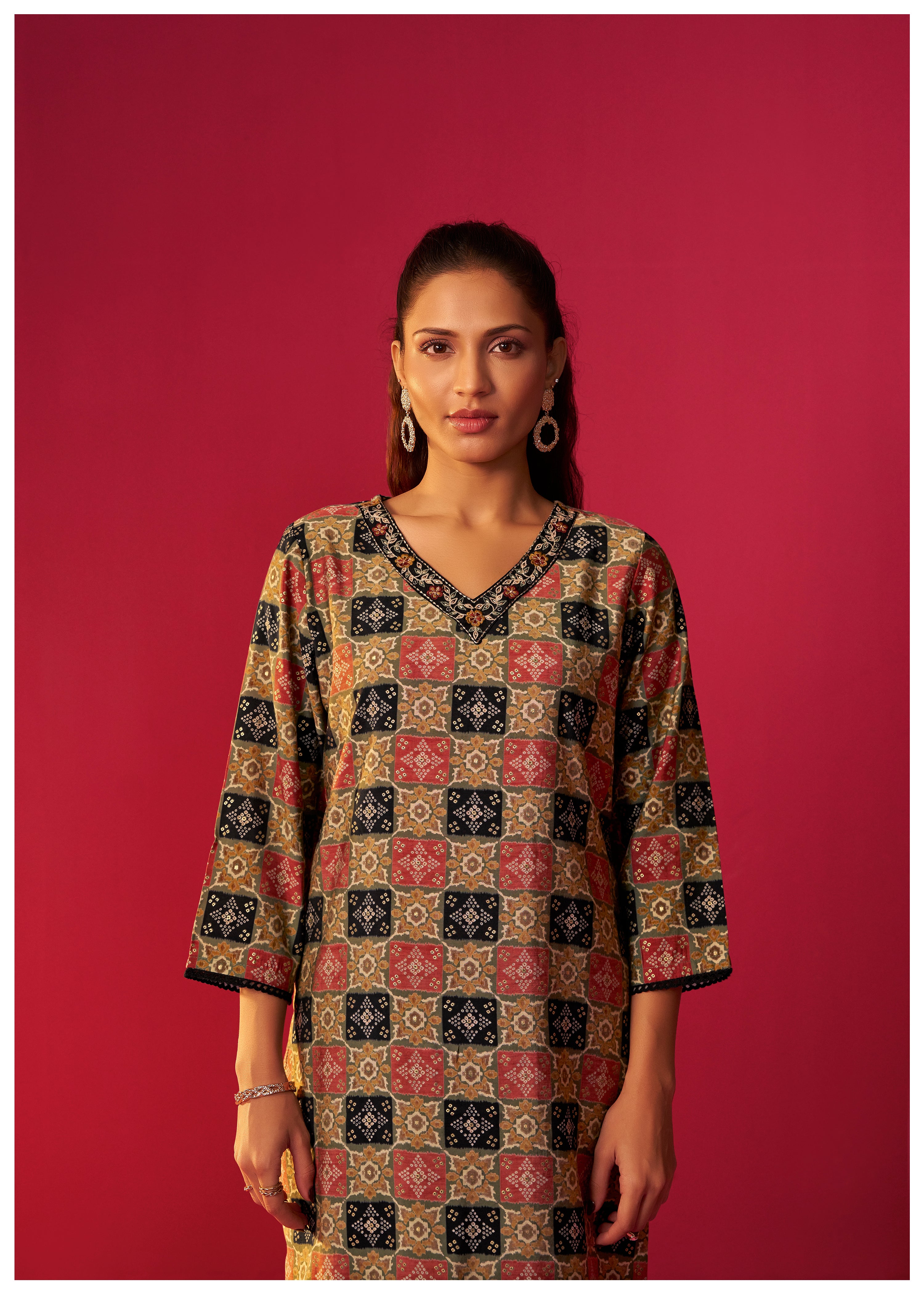 Viscose Digital Print Kurta Set