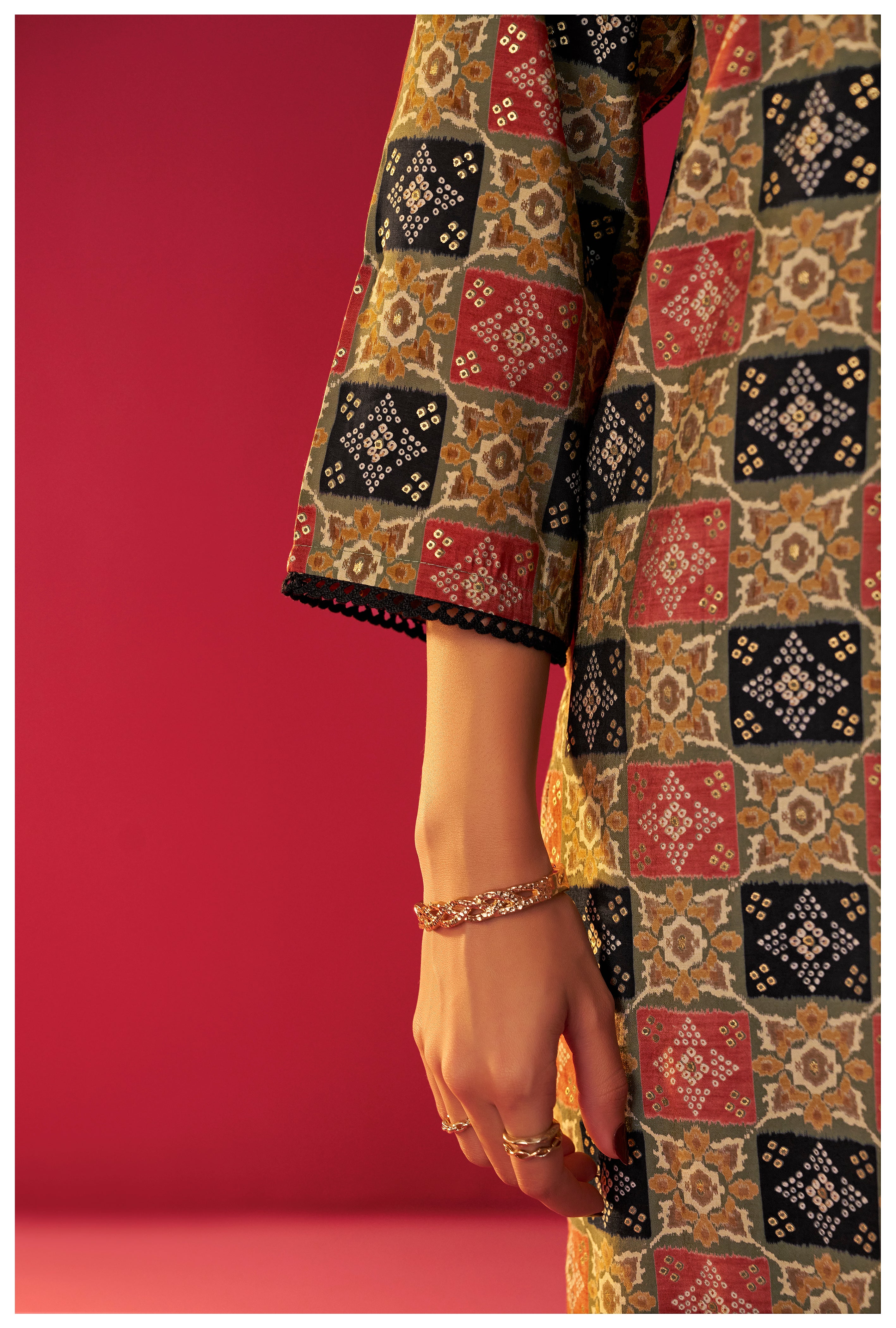 Viscose Digital Print Kurta Set