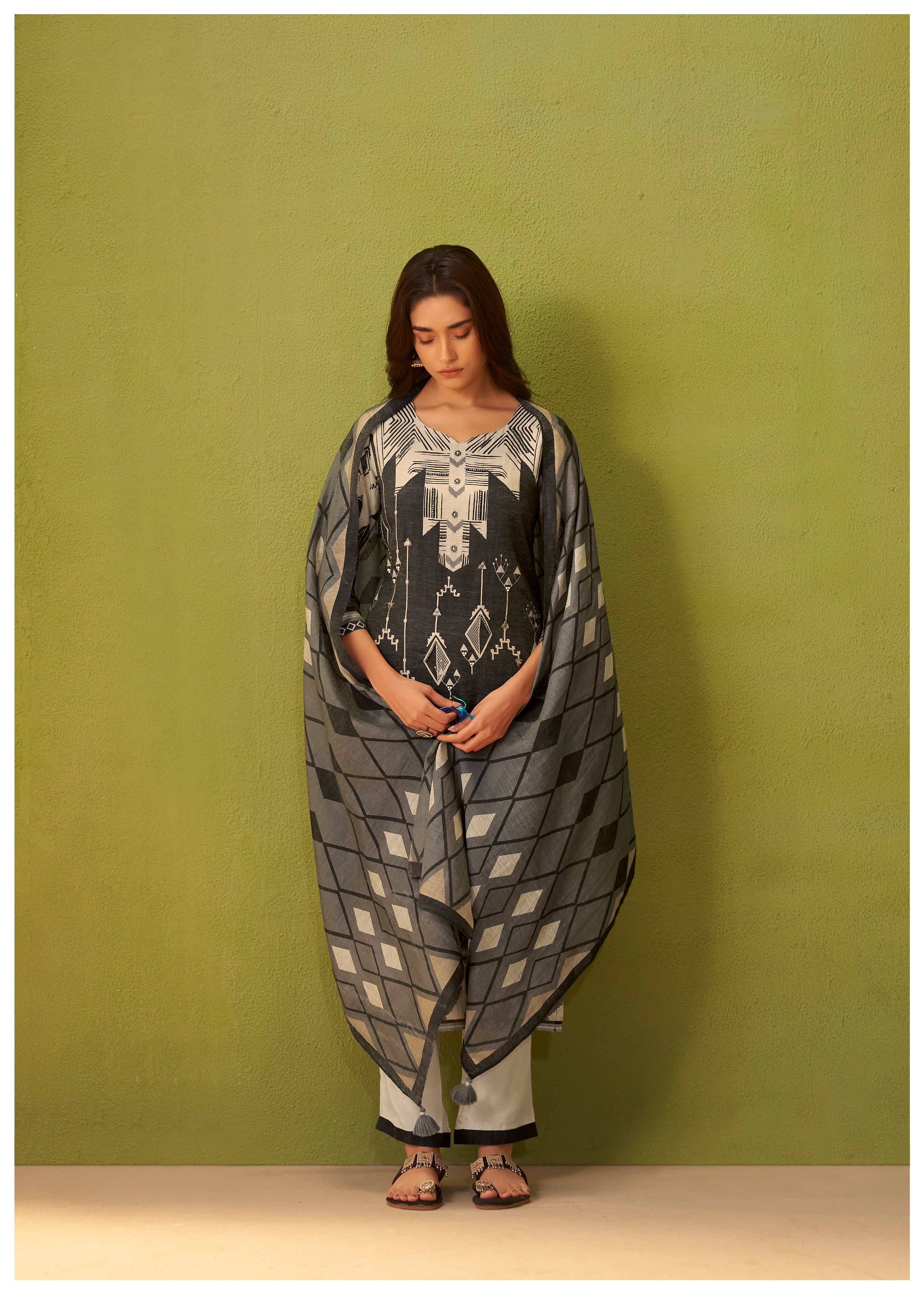 Shimmer Linen Digital Print Set