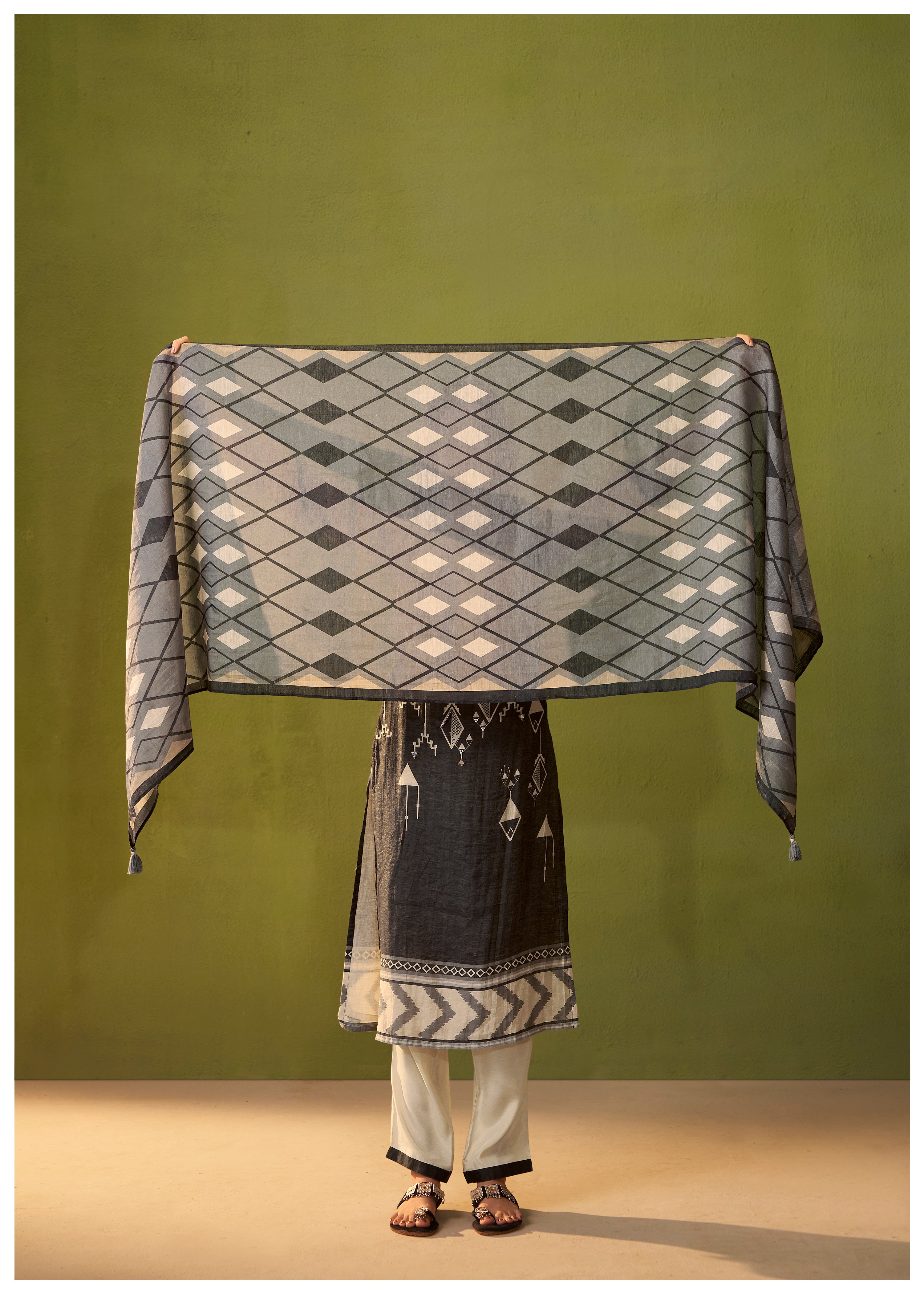 Shimmer Linen Digital Print Set