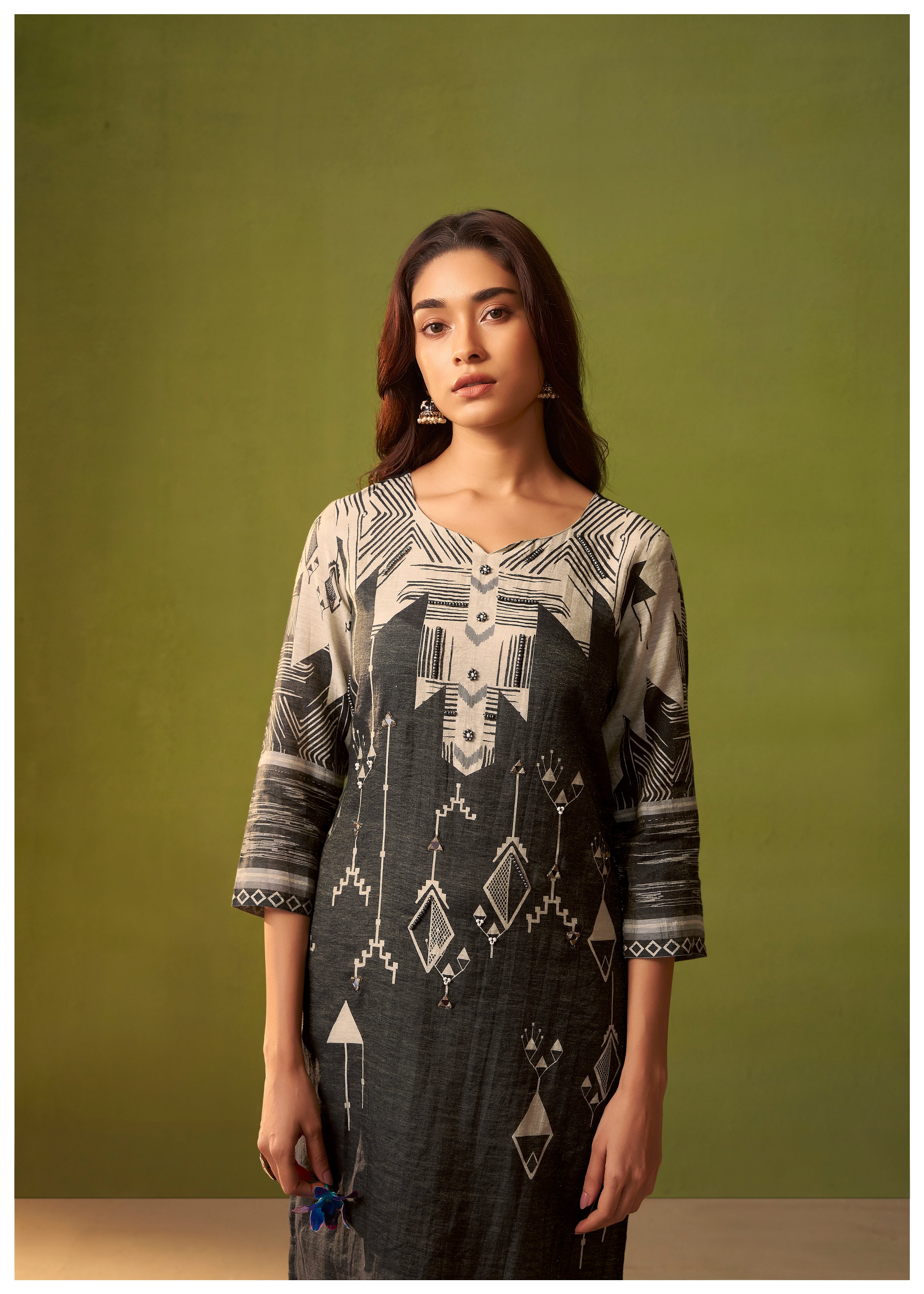 Shimmer Linen Digital Print Set