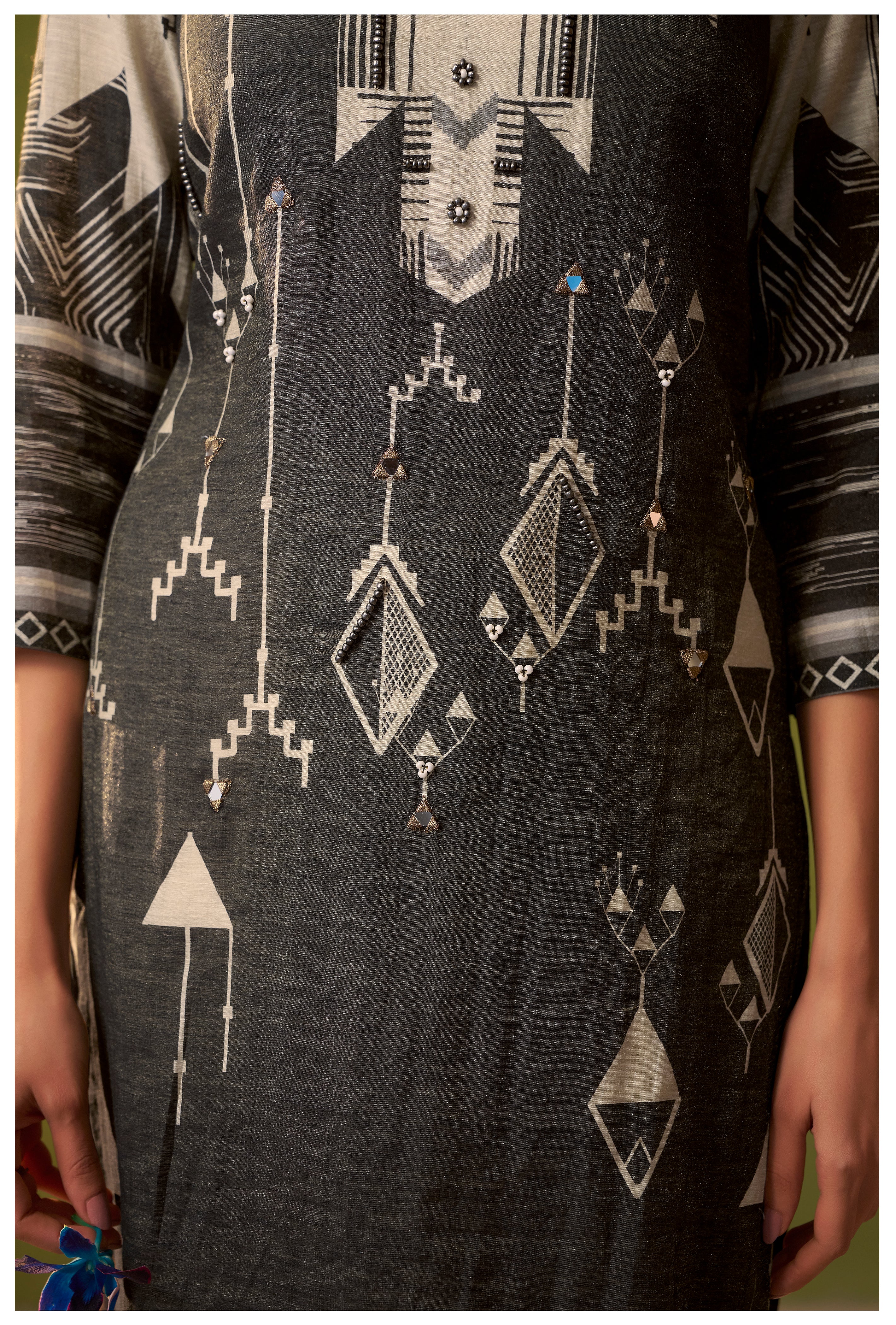 Shimmer Linen Digital Print Set