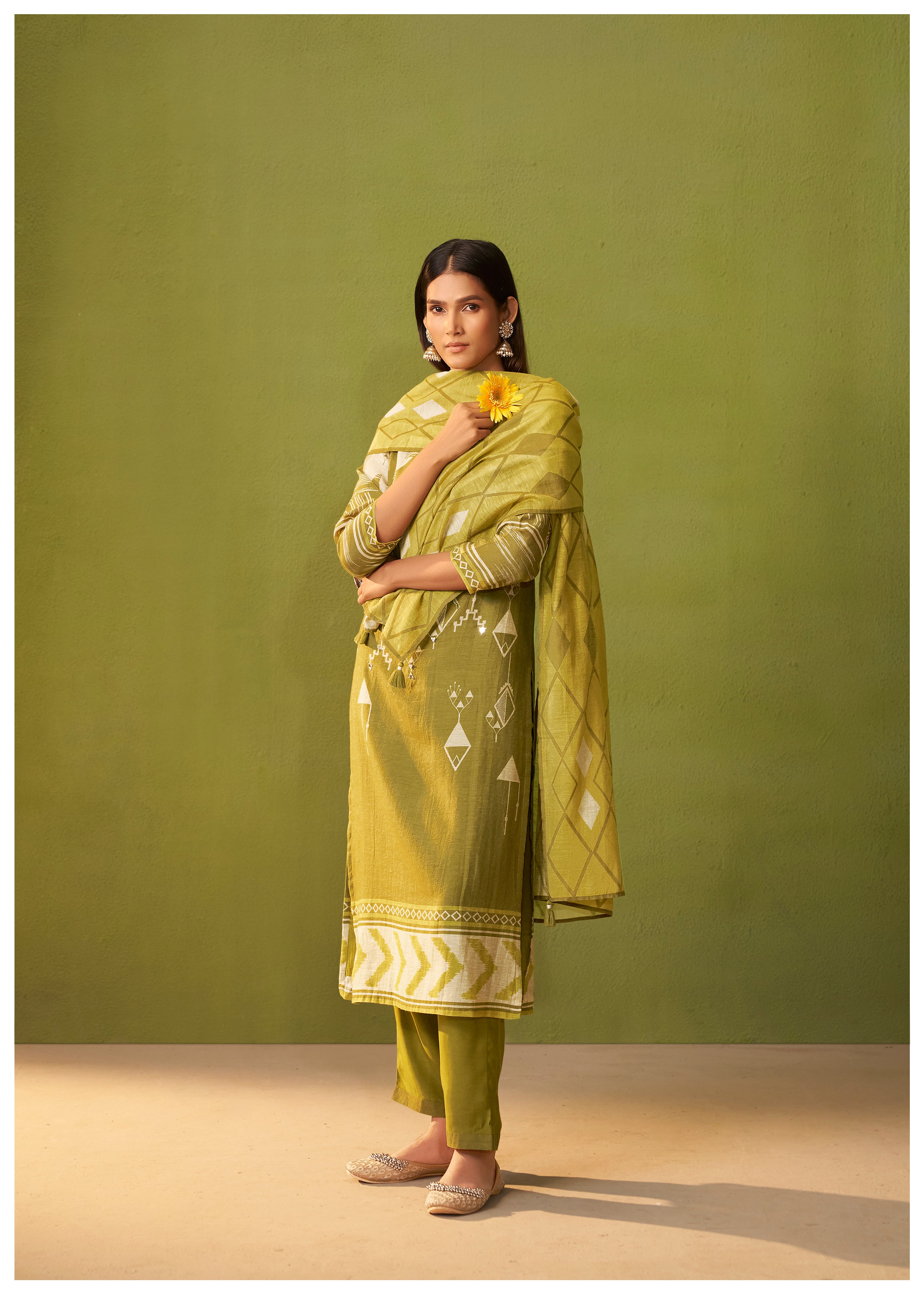 Shimmer Linen Digital Print Set