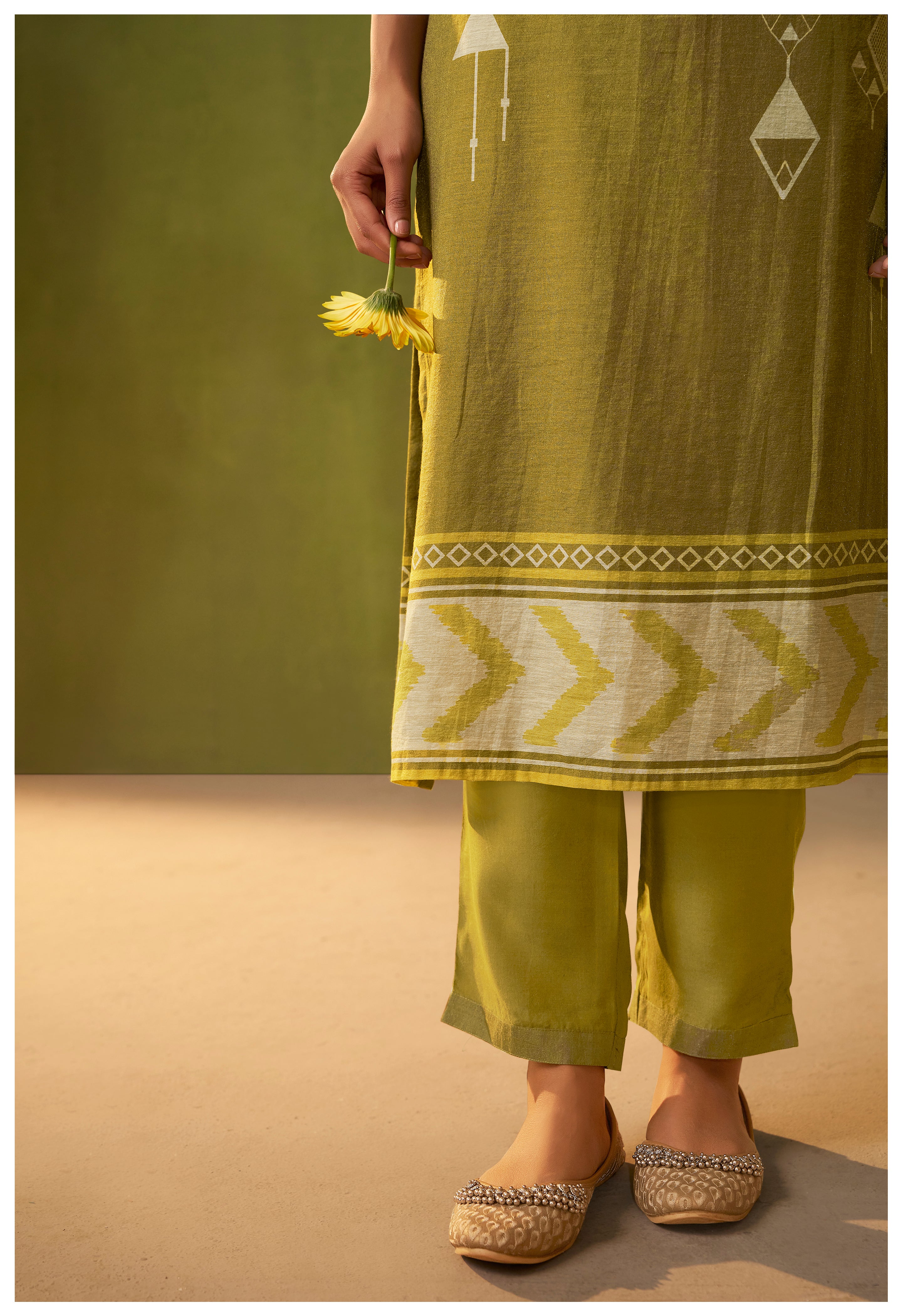 Shimmer Linen Digital Print Set