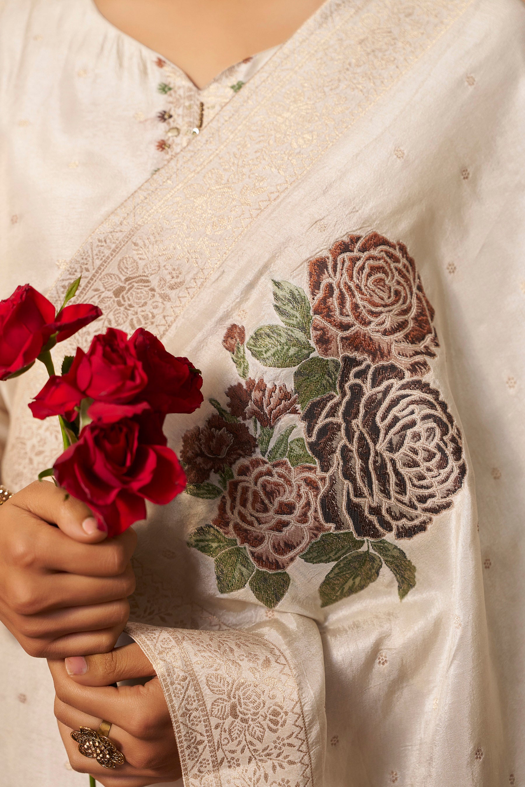 Russian Jacquard Set – Cream