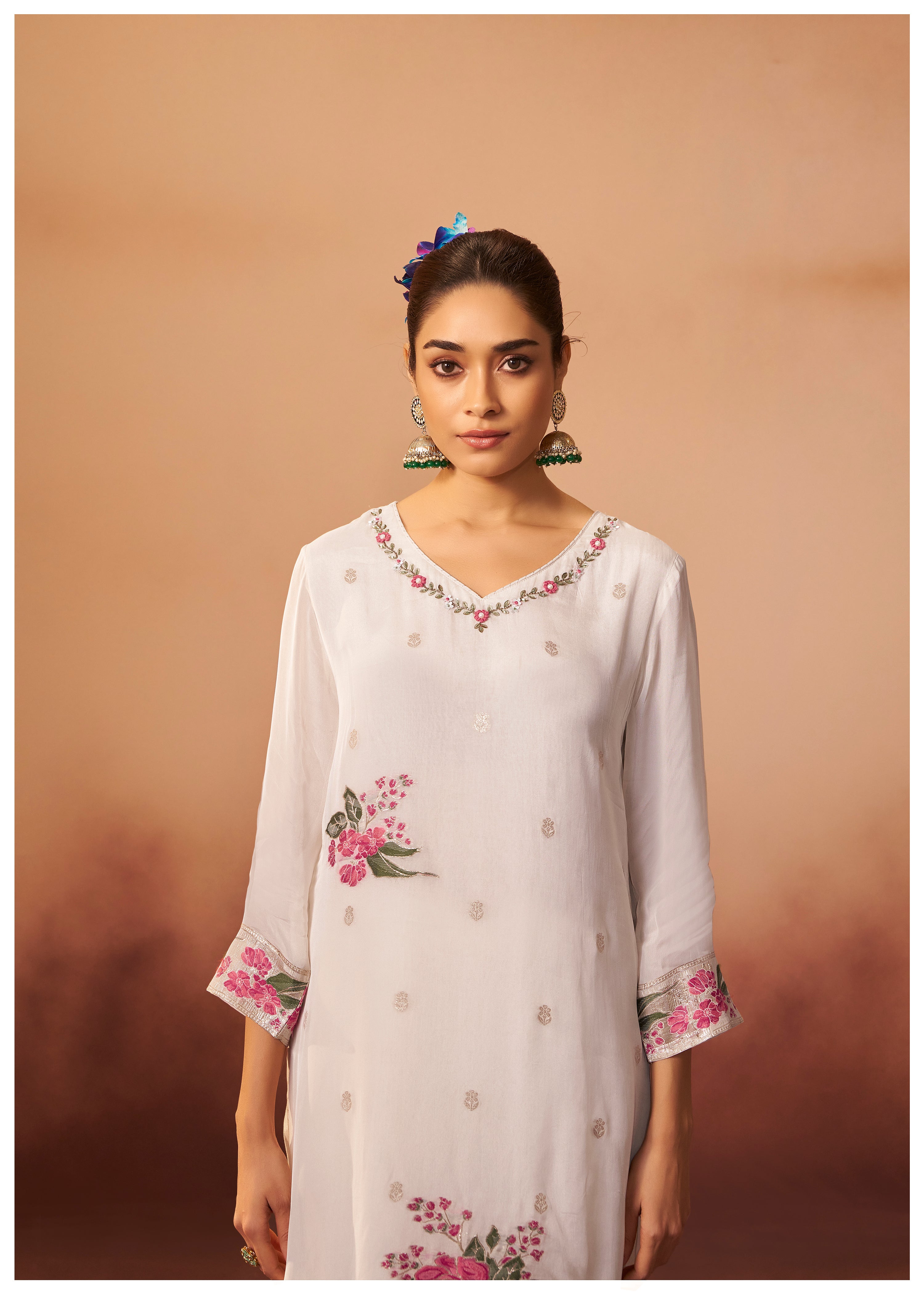 Organza Kurta Set