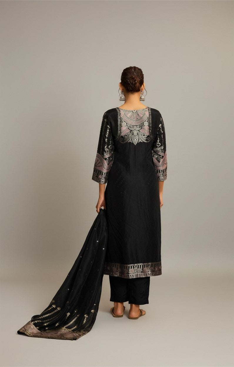 Russian Jacquard Set – Black