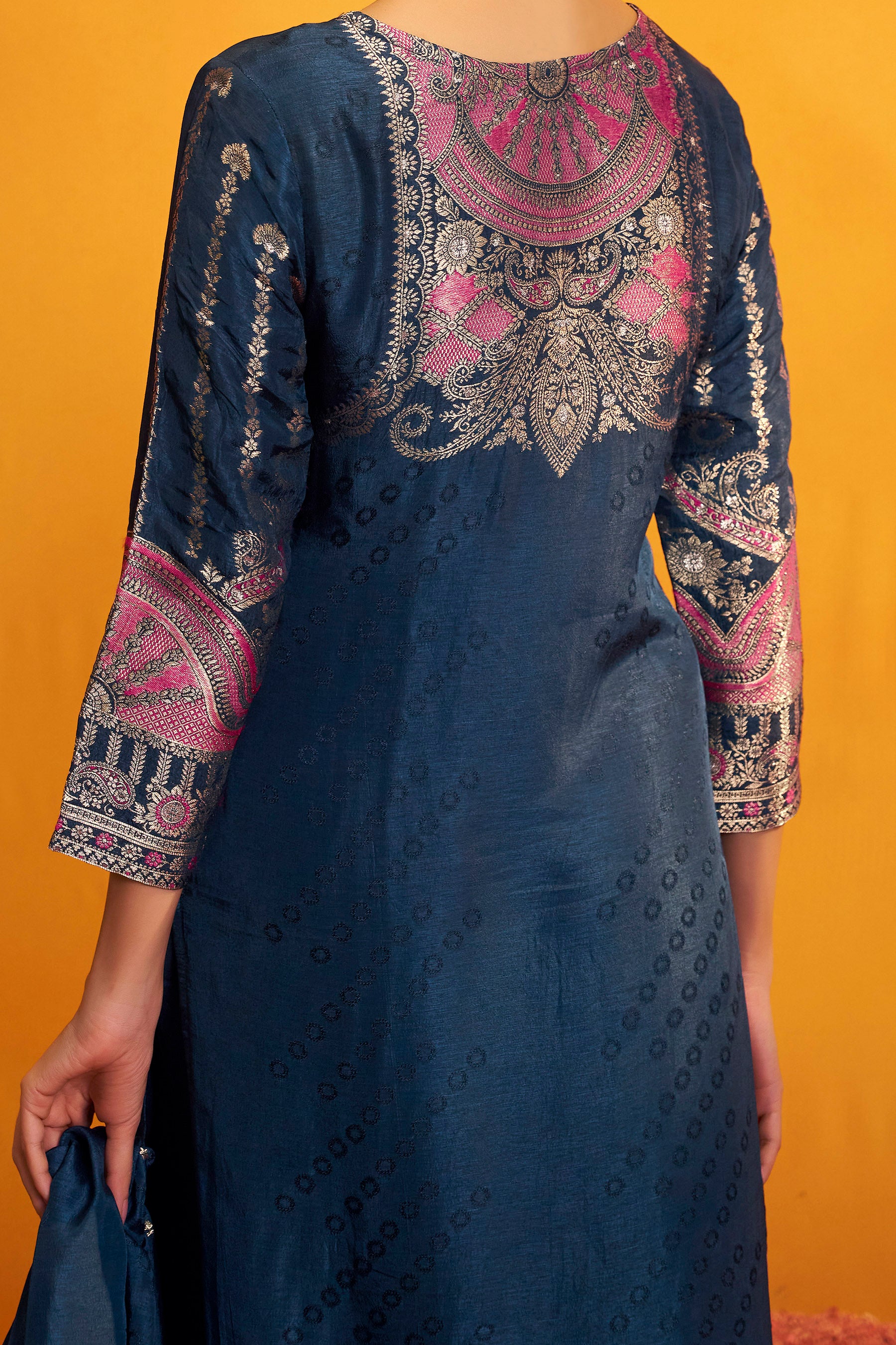 Russian Jacquard Set – Blue