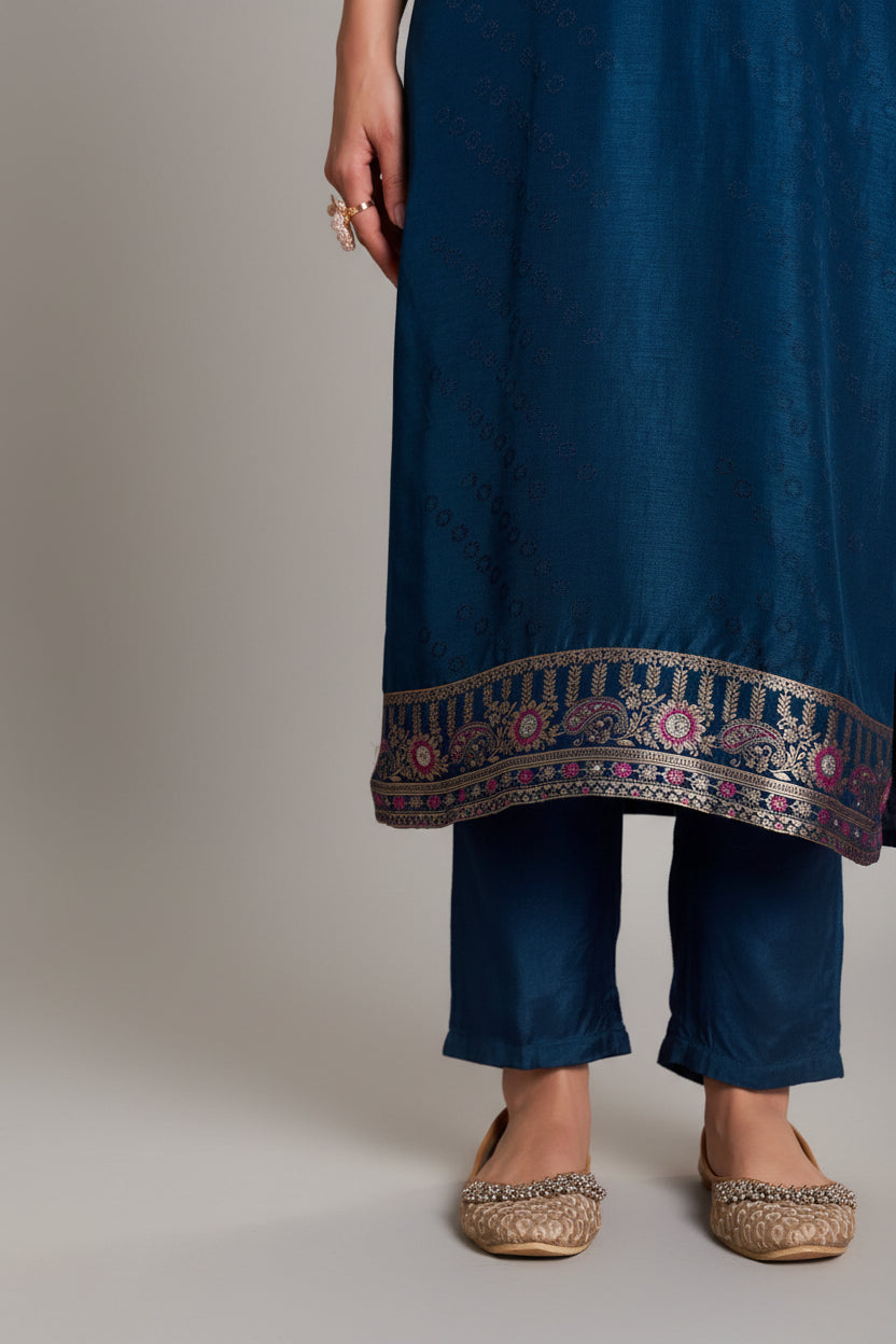 Russian Jacquard Set – Blue