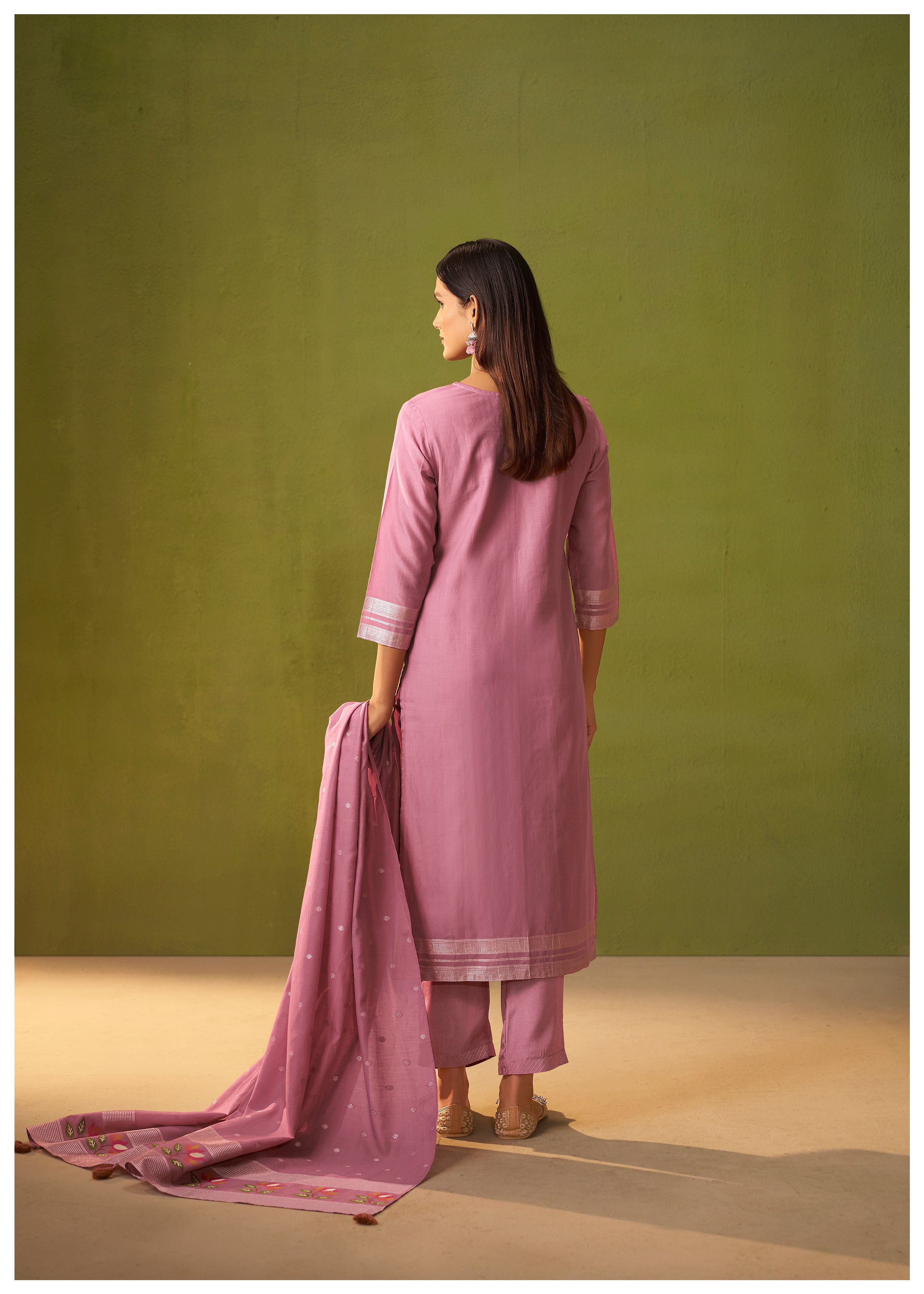 Chanderi Jacquard Set