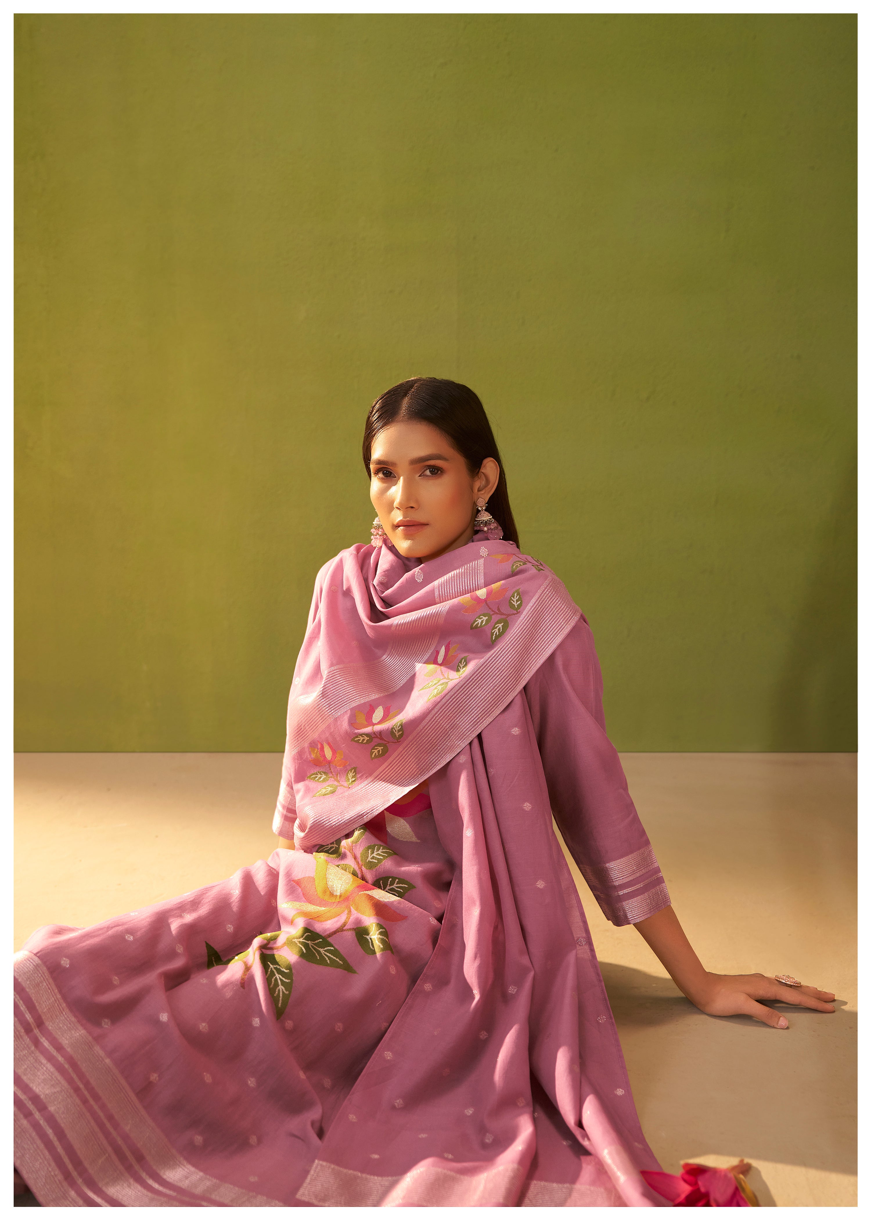 Chanderi Jacquard Set